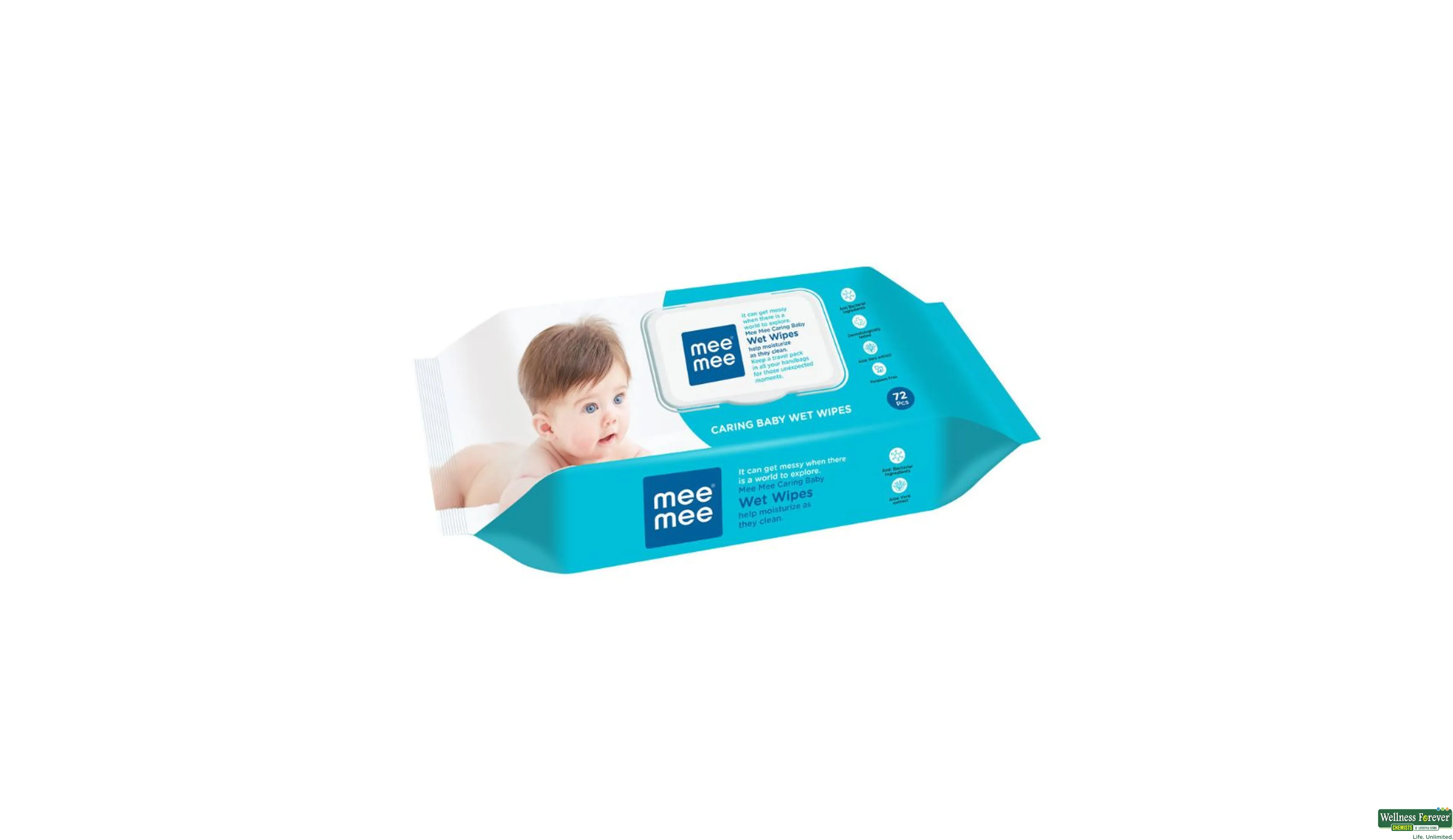 Buy Mee Mee Baby Gentle Wet Wipes with Aloe Vera extracts, 72 counts, Pack  of 3 Online at Low Prices in India 