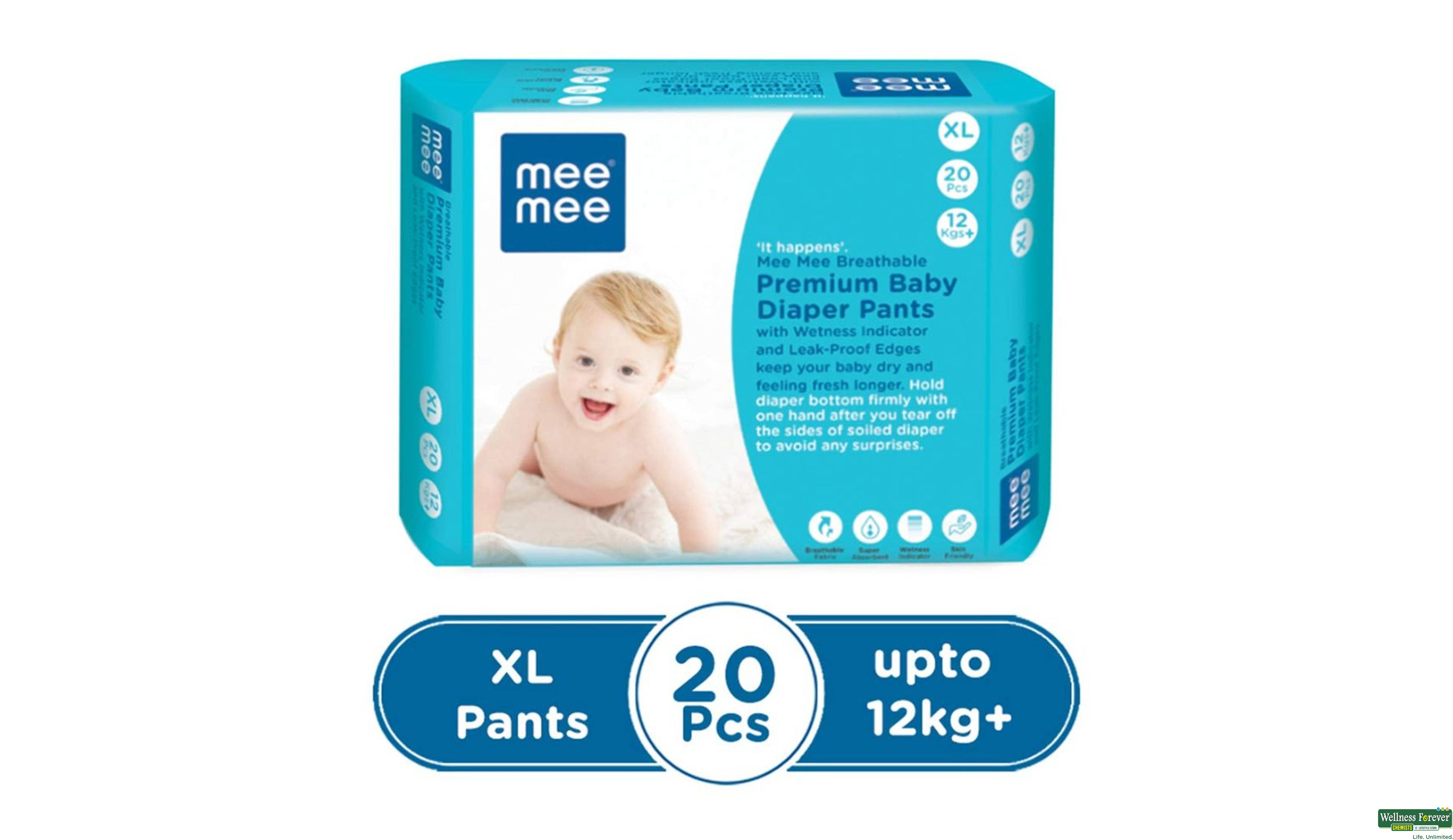 BABY DIAPERS PANT XL 20PC- 1, 20PC, 