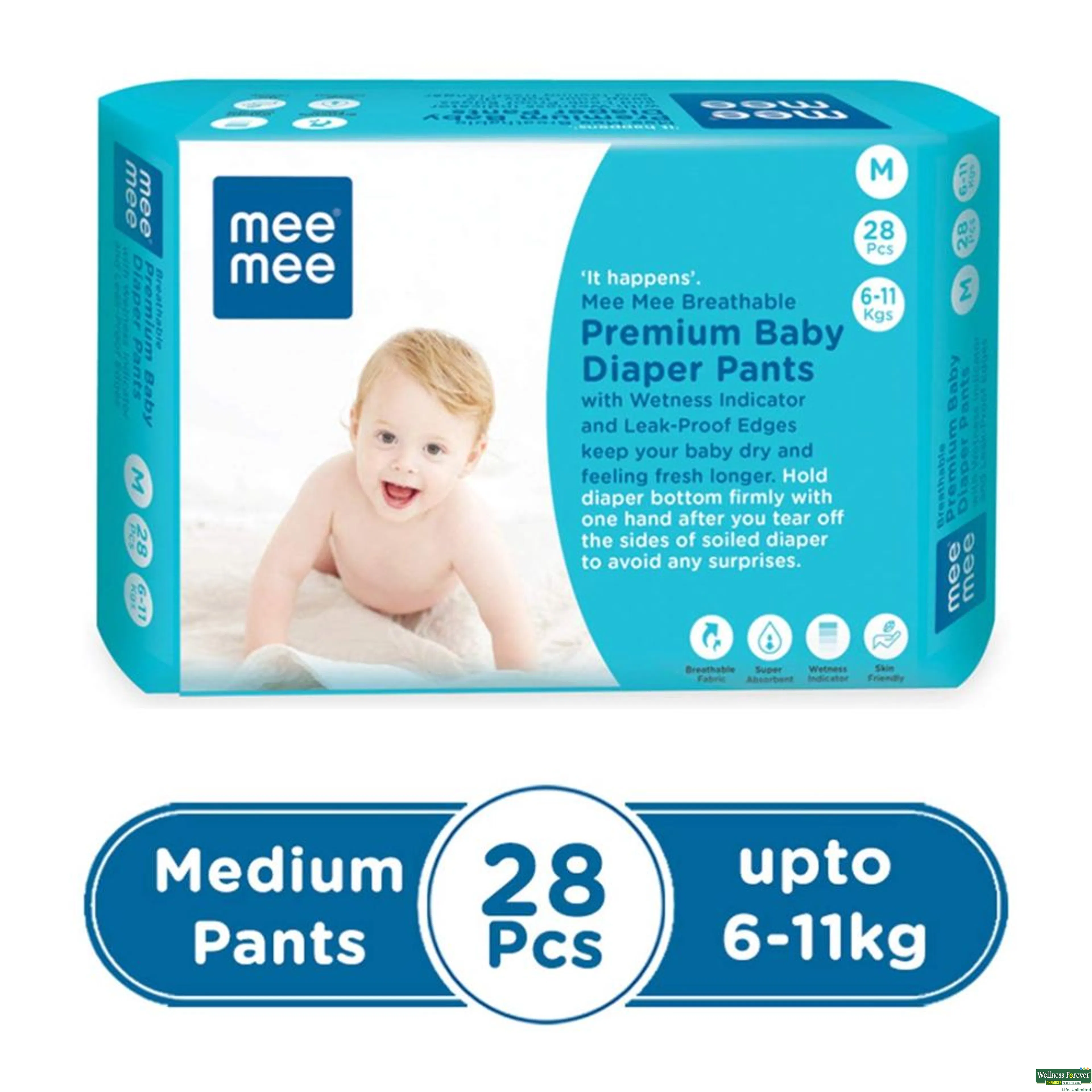 Mee Mee Reusable Maternity Breast Pad, Quantity Per Pack: 6 Pieces