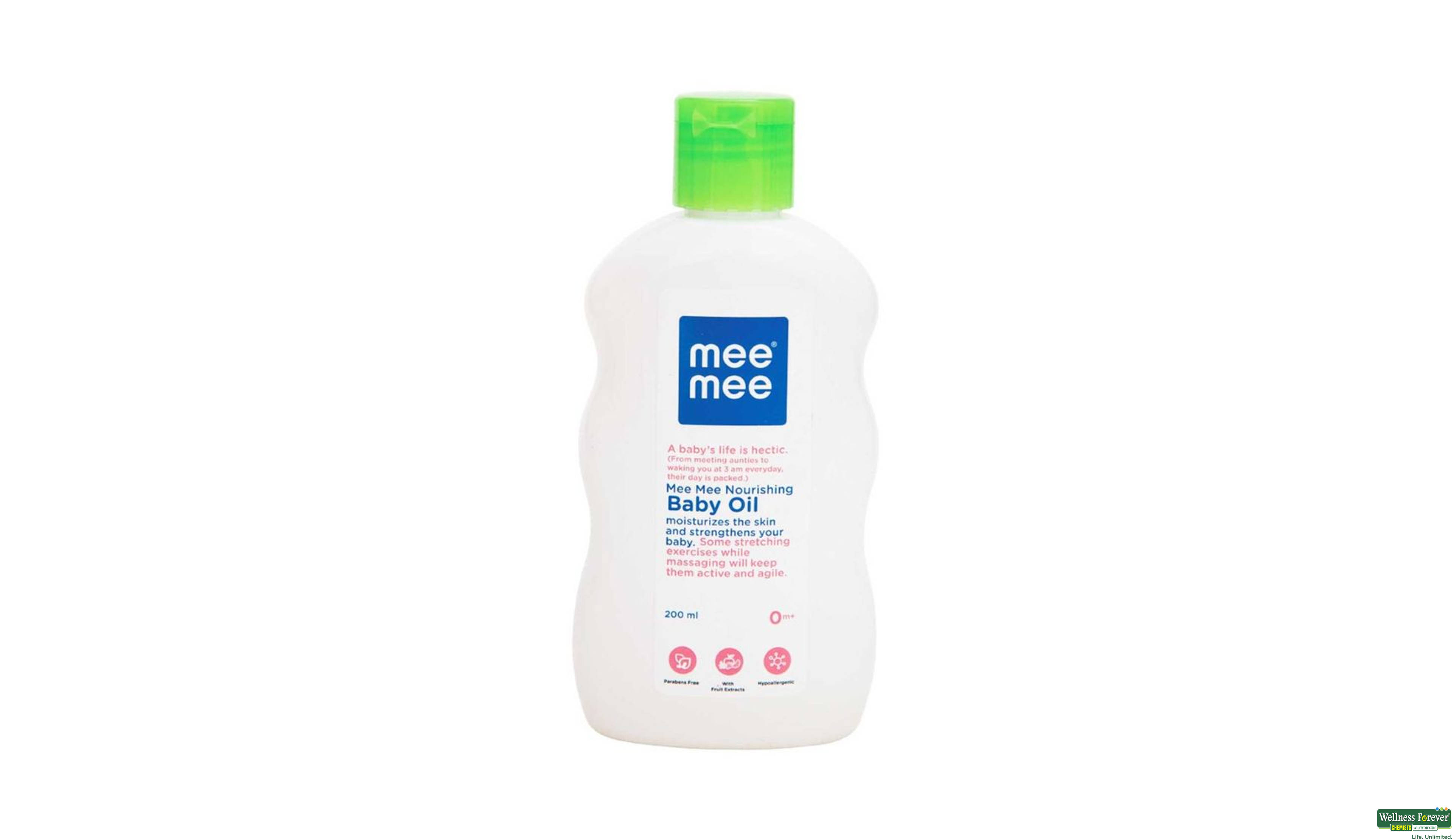 MEE MEE BABY OIL WITH FRUT 200ML- 1, 200ML, 