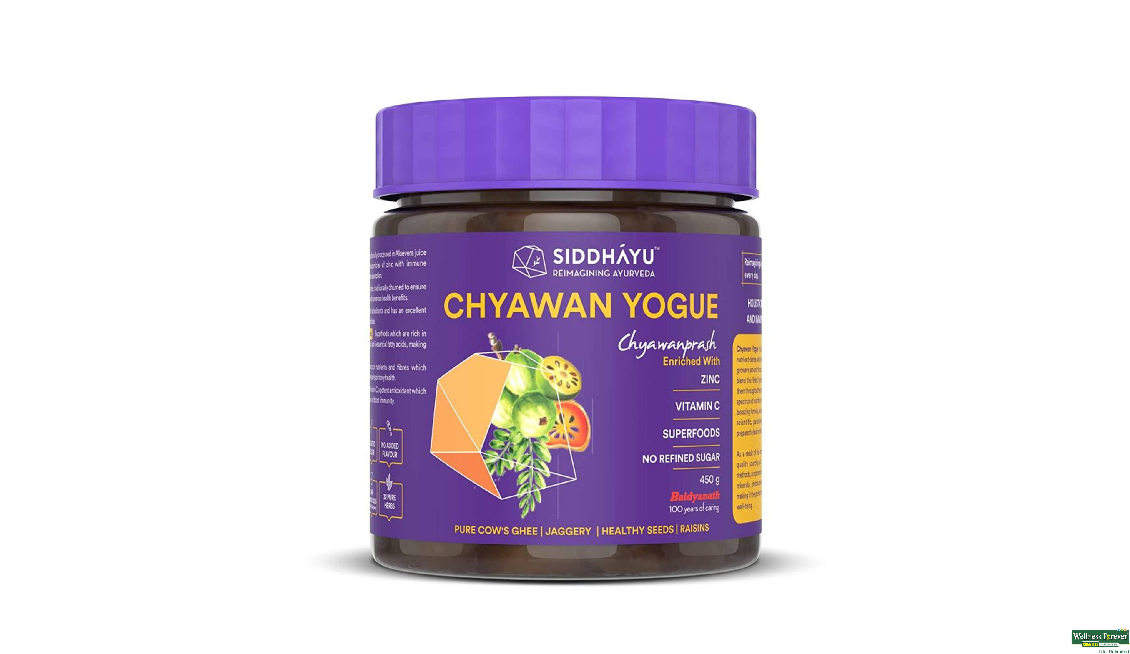 SIDDHAYU CHYAWAN YOGUE 450GM- 1, 450GM, null