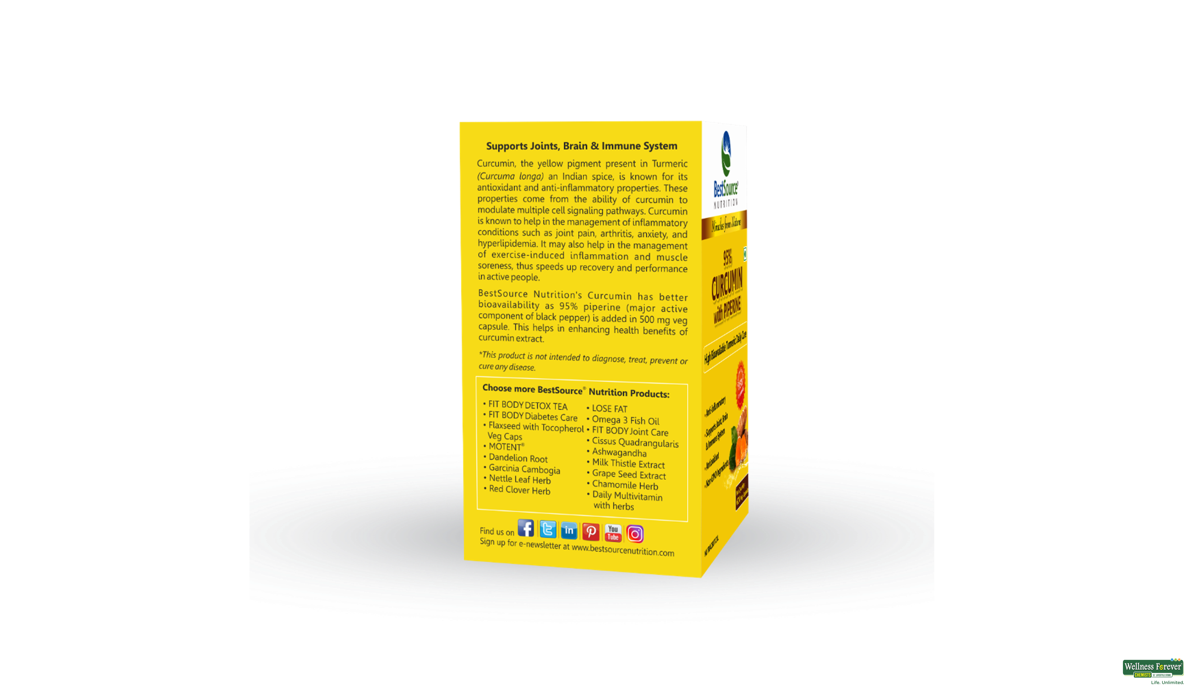 BESTSOURCE CURCUMIN 60CAP- 4, 60CAP, 