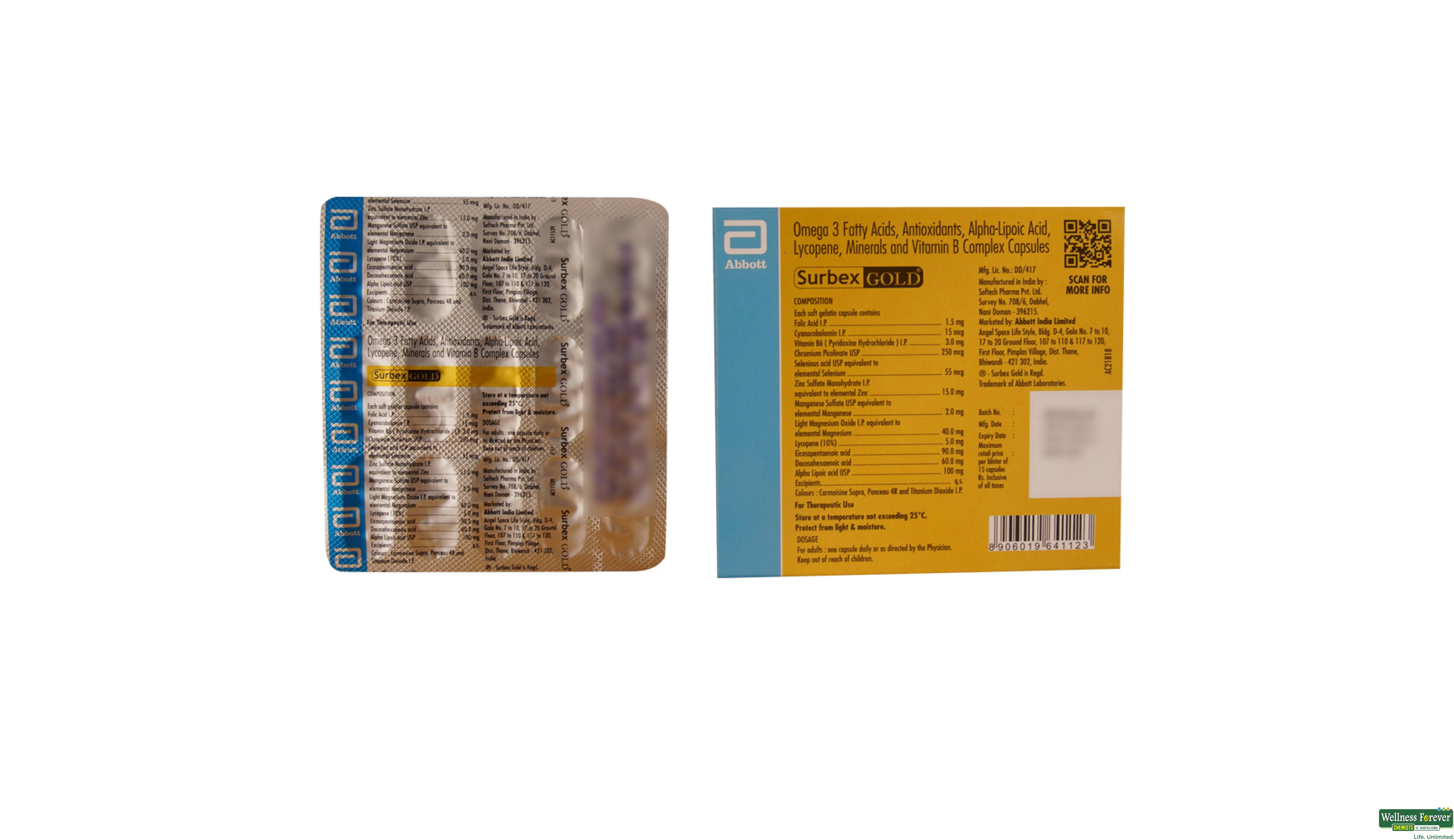 SURBEX-GOLD 15CAP- 2, 15CAP, 