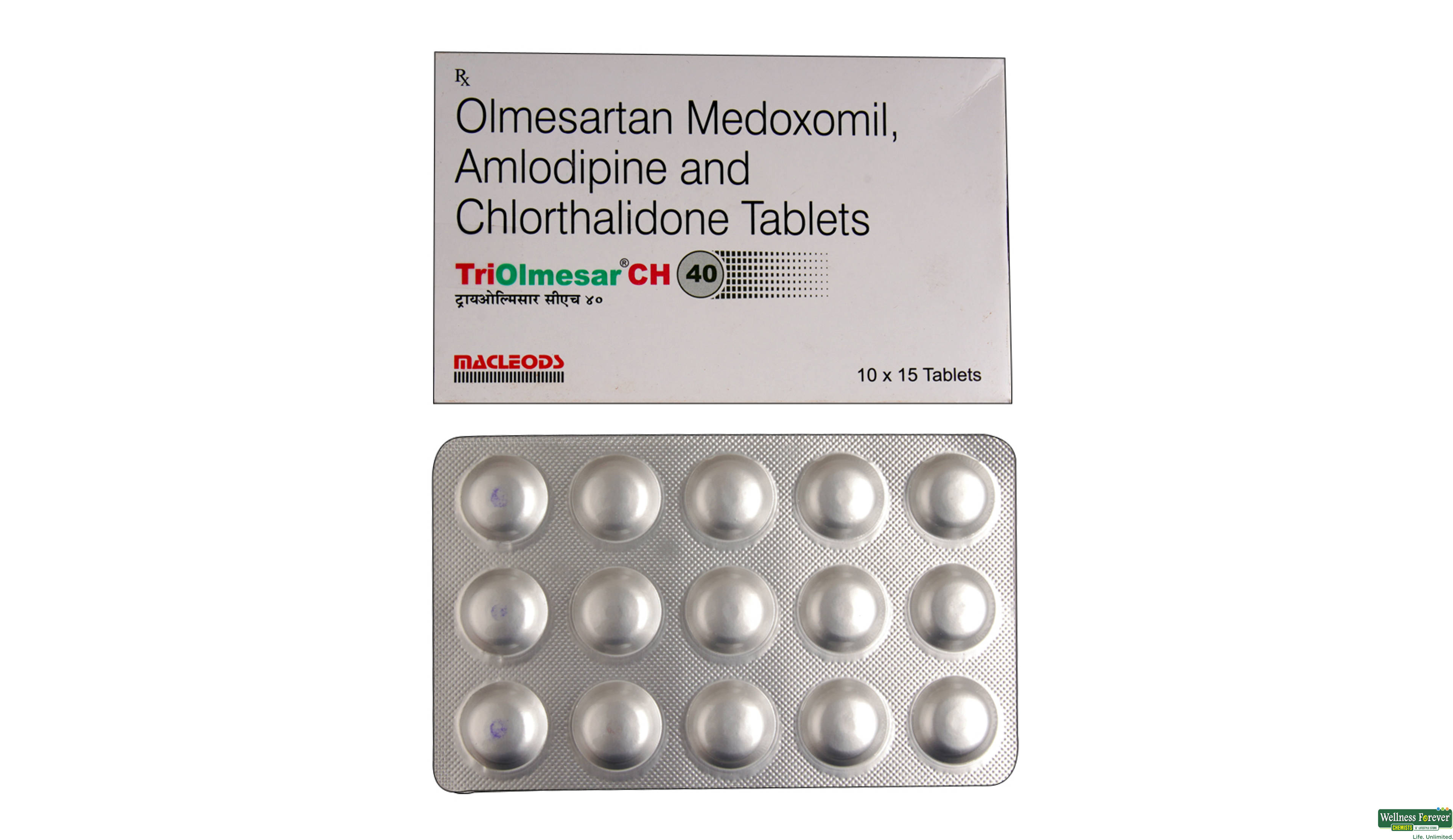 TRIOLMESAR-CH 40MG 15TAB- 1, 15TAB, 