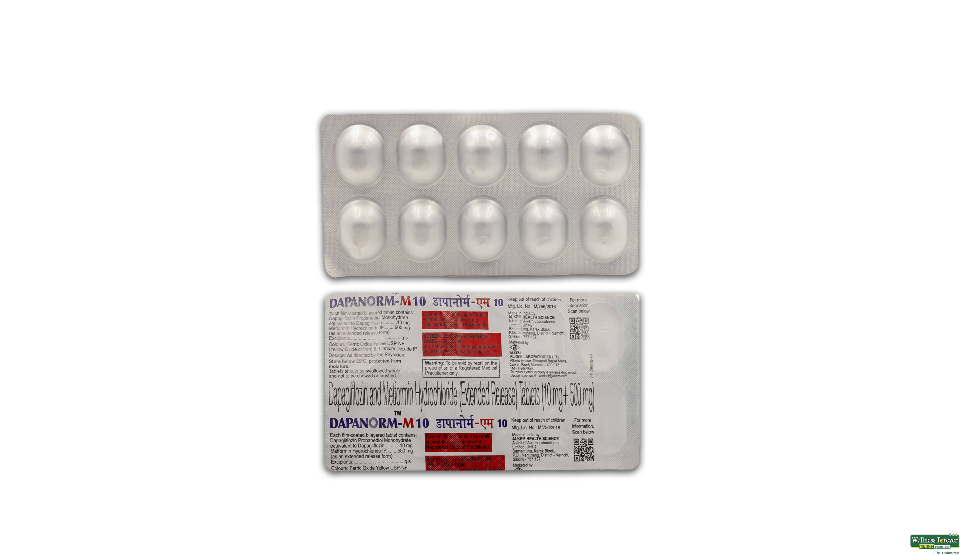 DAPANORM-M 10MG FORTE 10TAB- 1, 10TAB, 