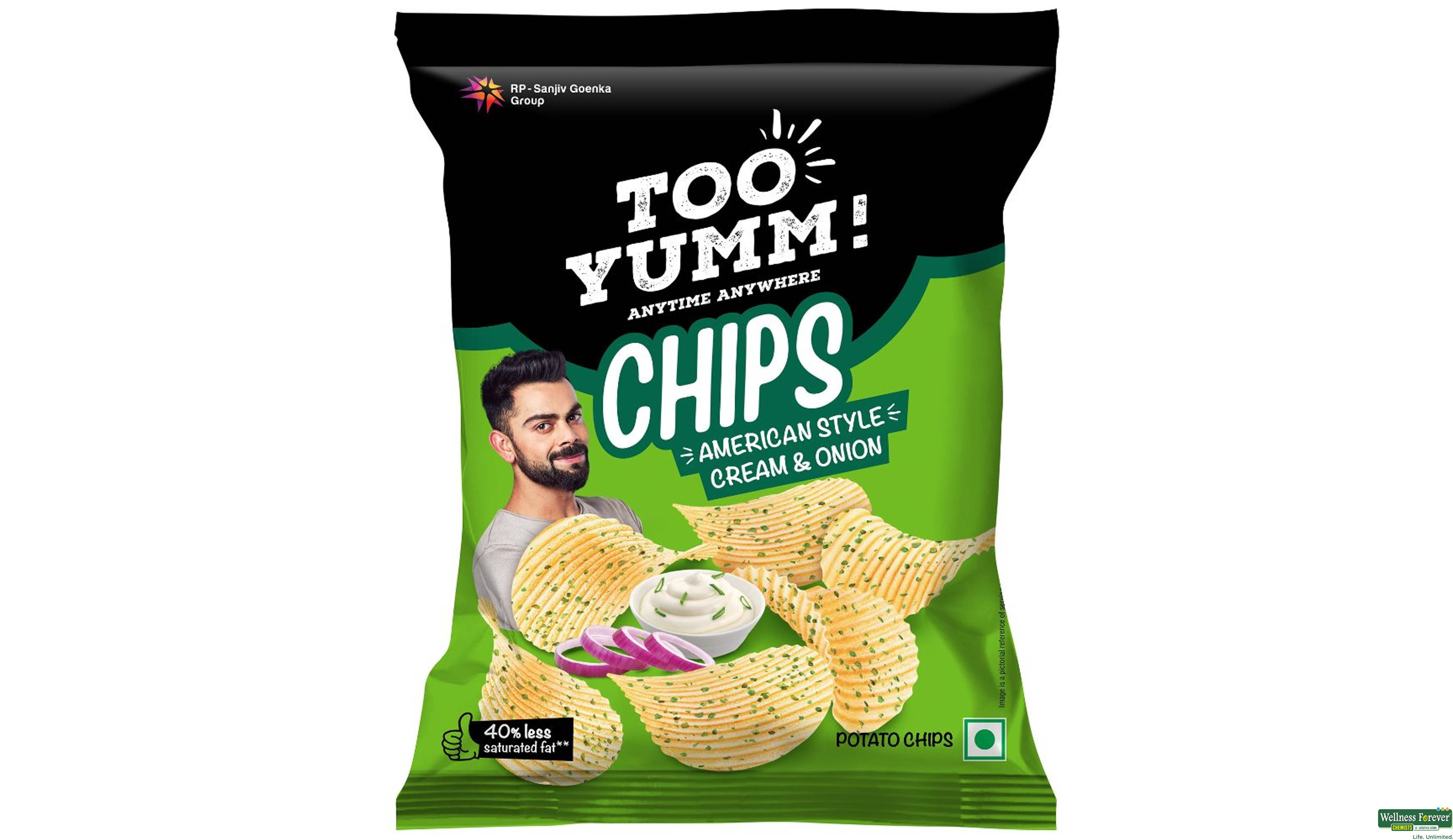 TOO YUMM CHIPS AERICAN CRM ONIAN 130GM- 1, 130GM, null