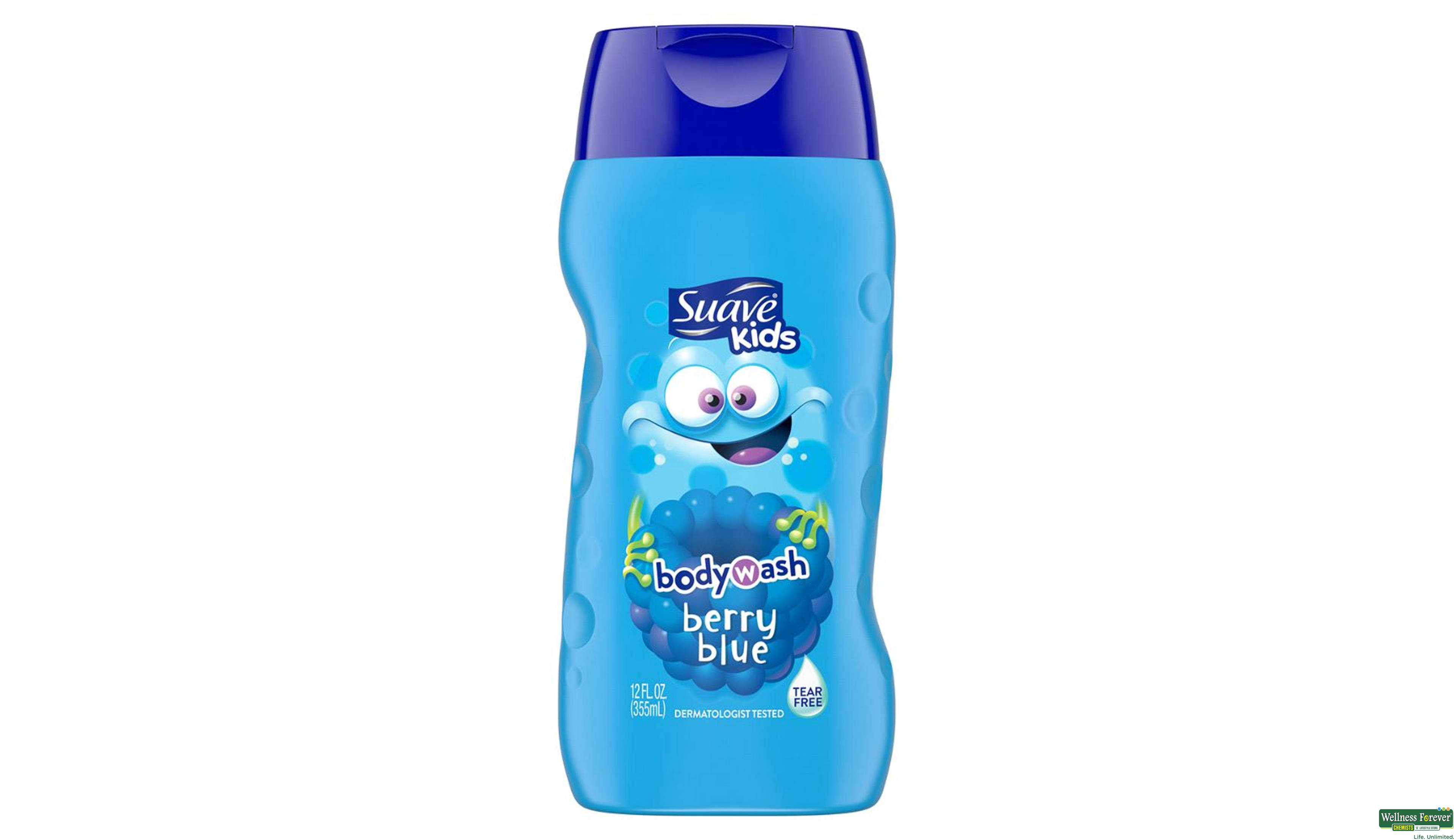 SUAVE B/WASH KIDS BERRY BLUE 12 OZ 355ML- 2, 355ML, null