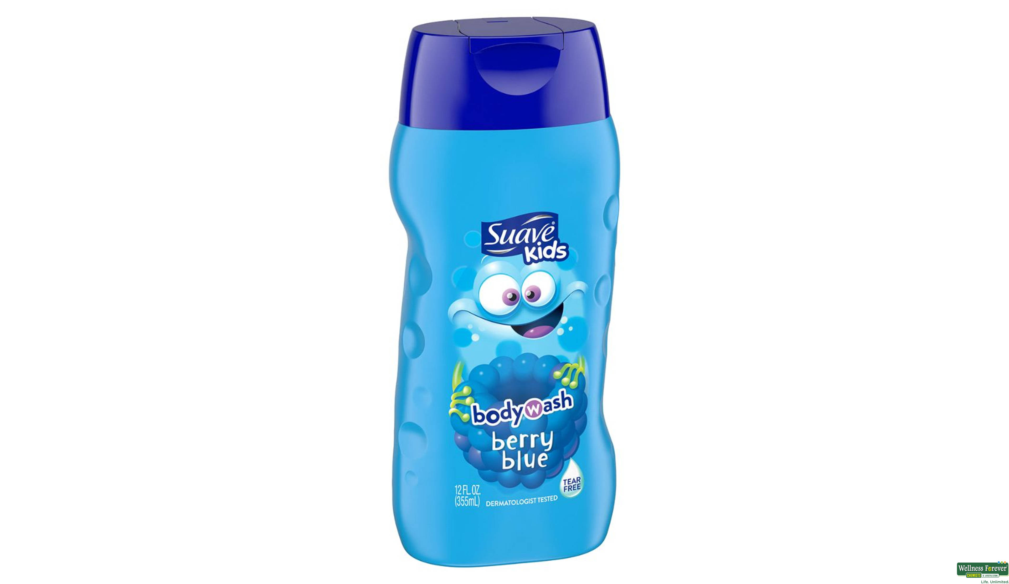 SUAVE B/WASH KIDS BERRY BLUE 12 OZ 355ML- 4, 355ML, null