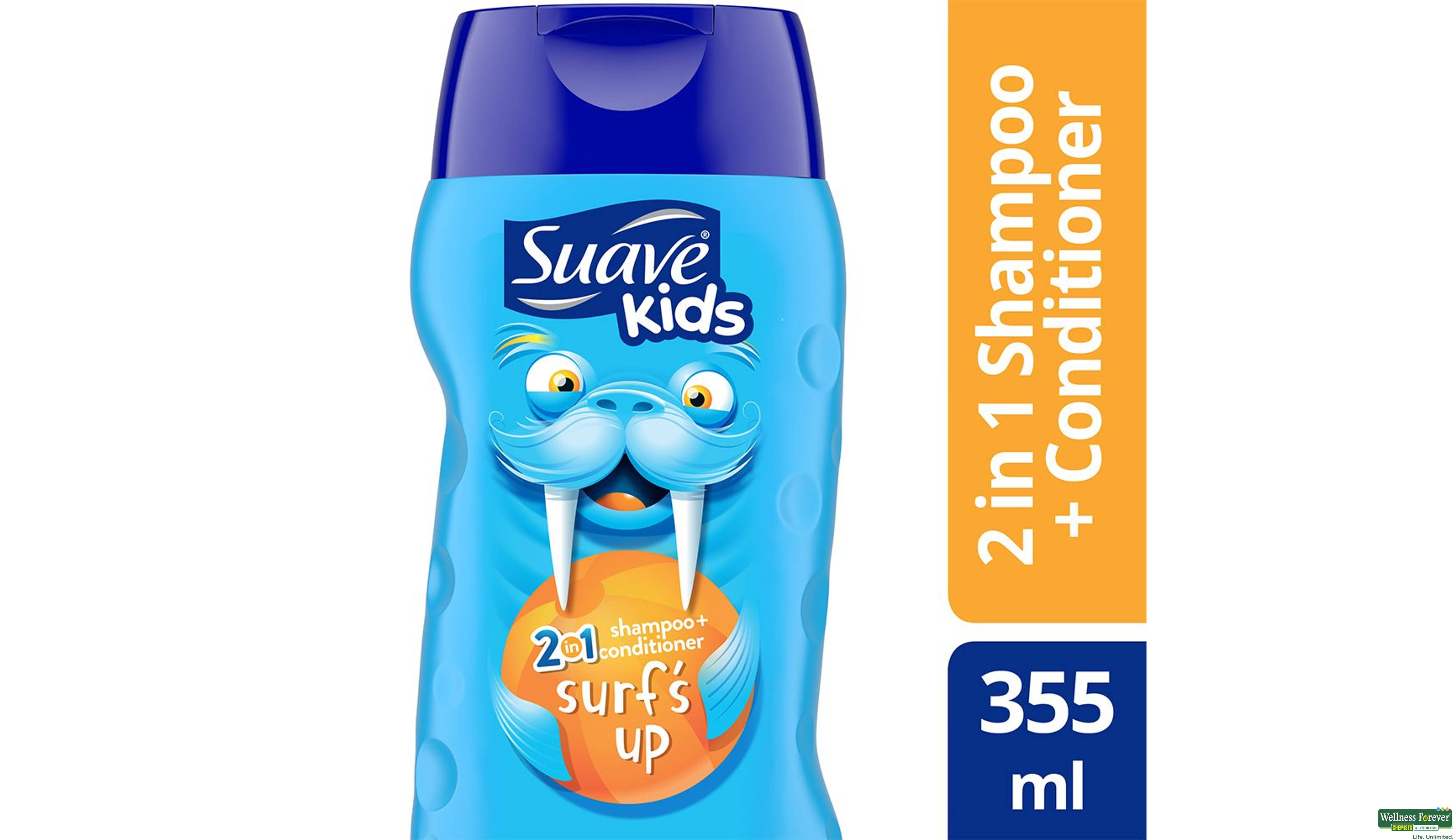 SUAVE KIDS SHAMP 2/1 SURFS UP 12 OZ 355ML- 1, 355ML, null