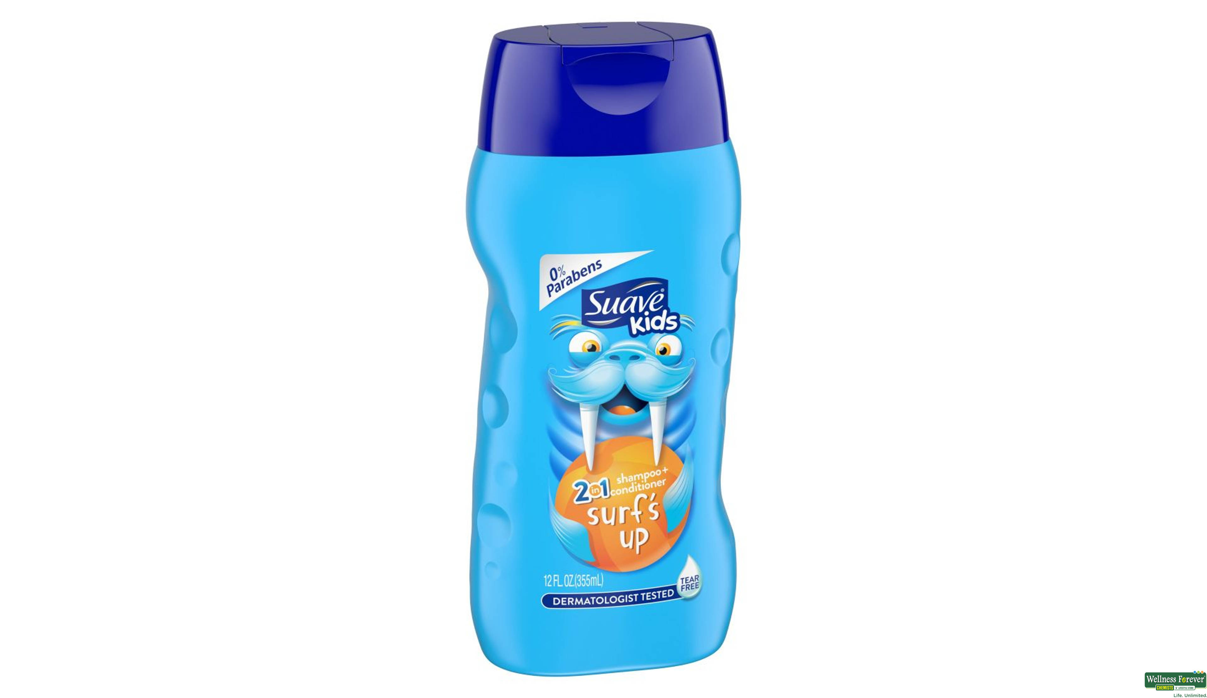 SUAVE KIDS SHAMP 2/1 SURFS UP 12 OZ 355ML- 4, 355ML, null