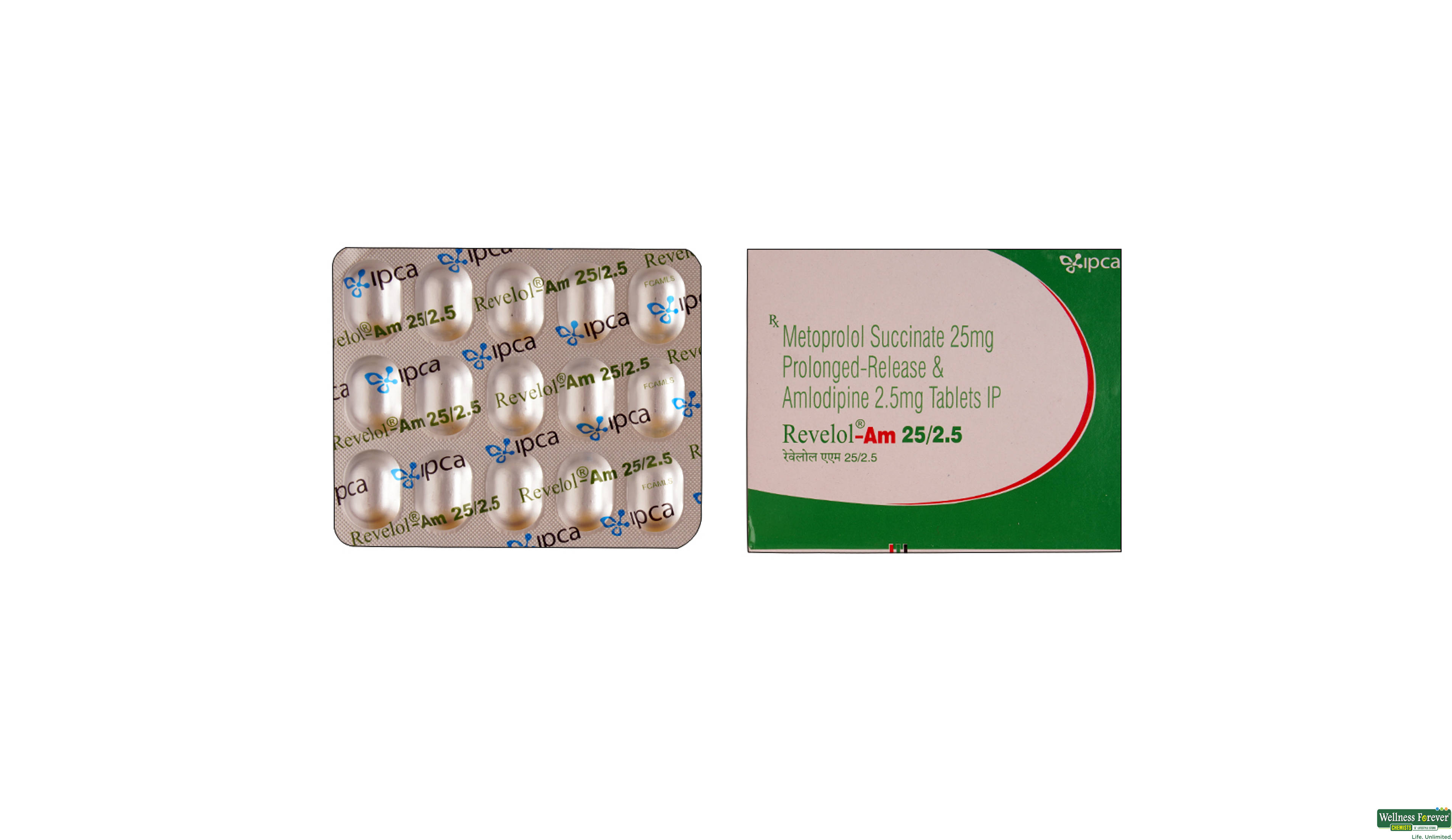 REVELOL-AM 25/2.5MG 15TAB- 1, 15TAB, 