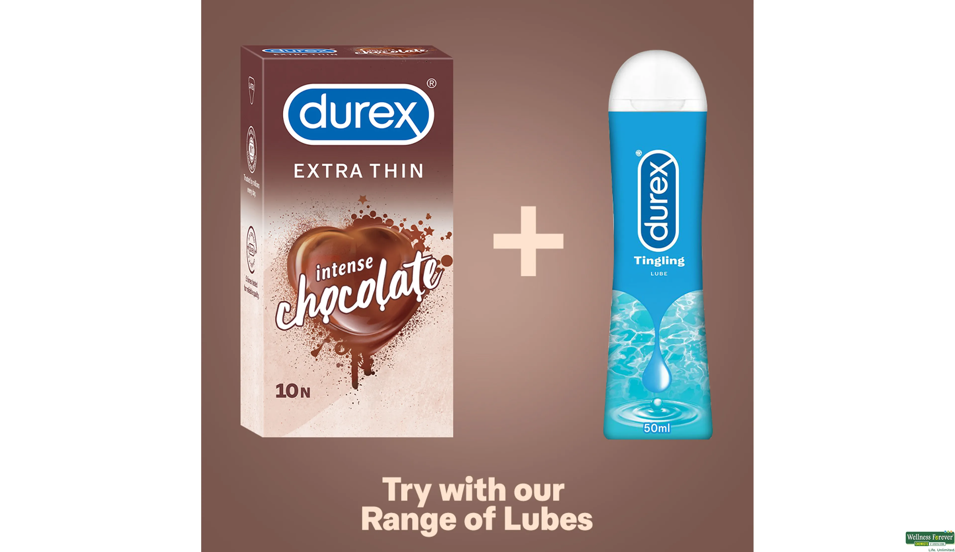 DUREX CONDOM INTENSE CHOC 10PC- 5, 10PC, 