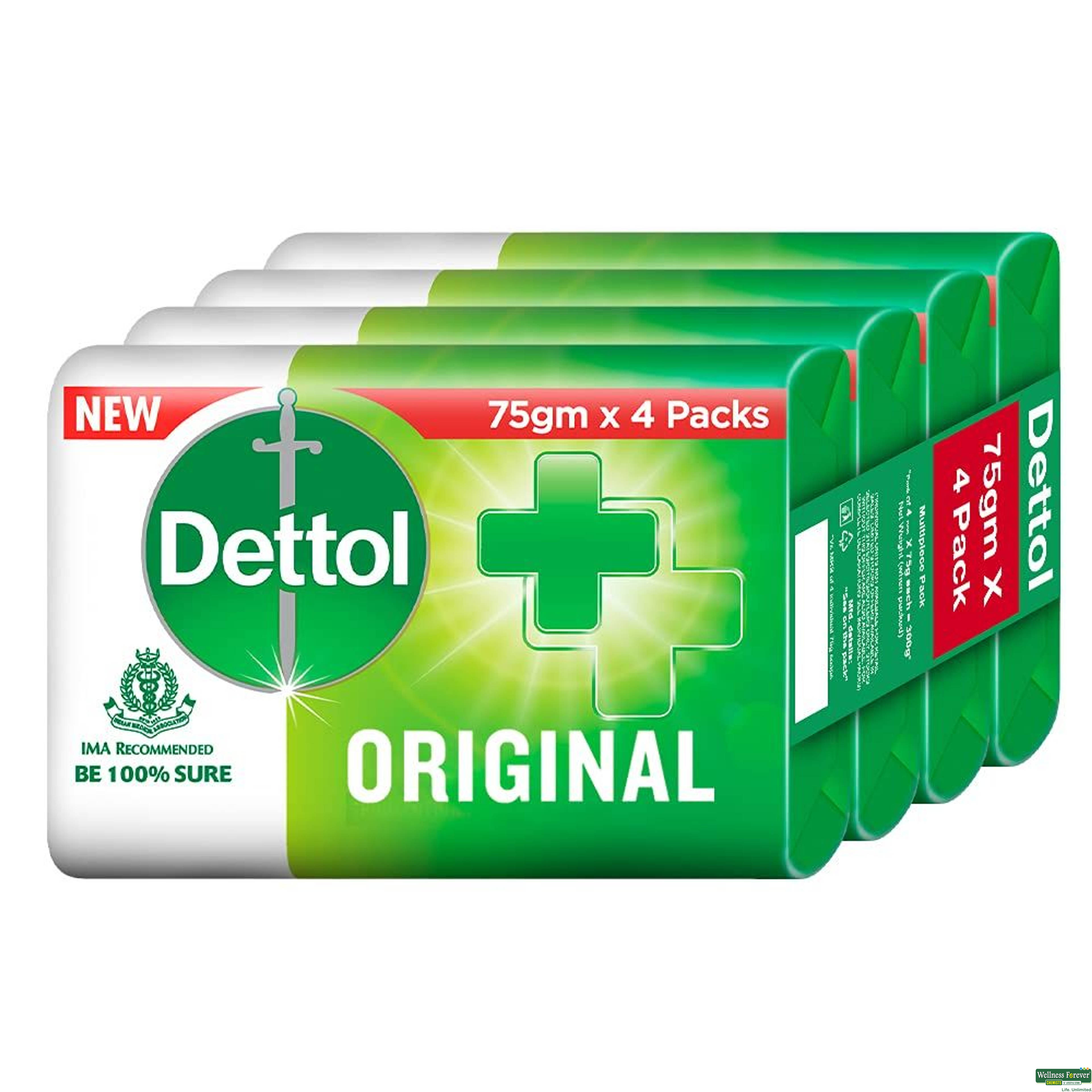 Dettol Original Germ Protection Bathing Soap Bar, 75 Gm-image