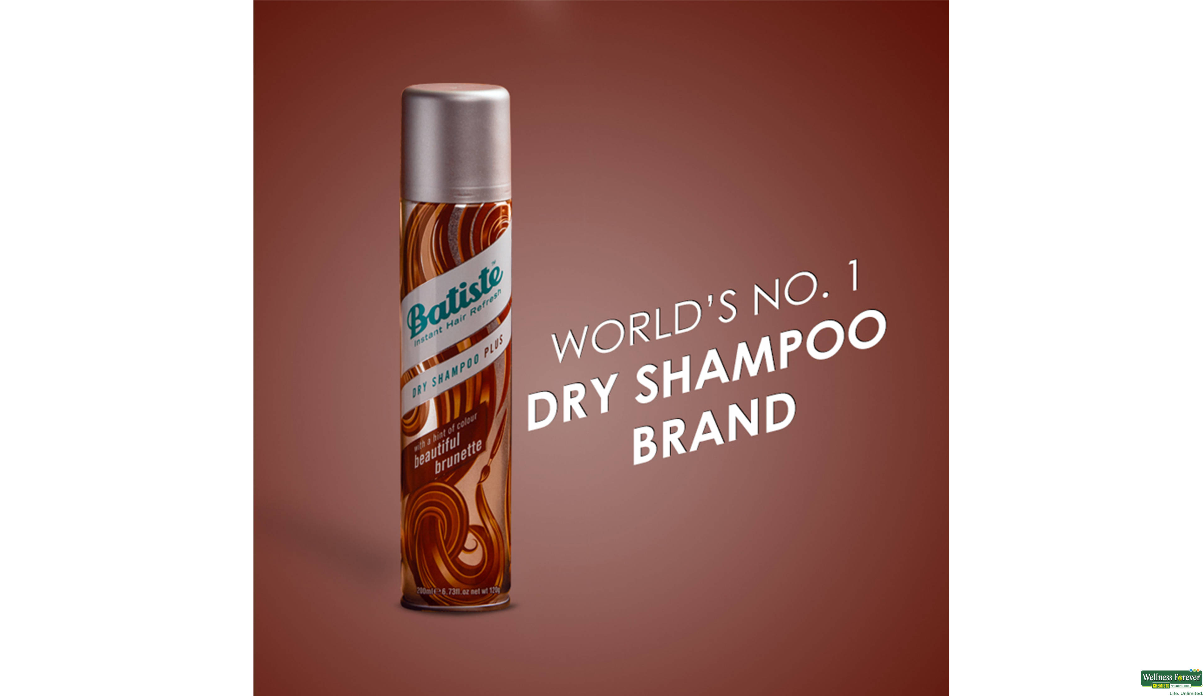 BATISTE DRY SHAMP DIVINE DARK 200ML- 3, 200ML, 