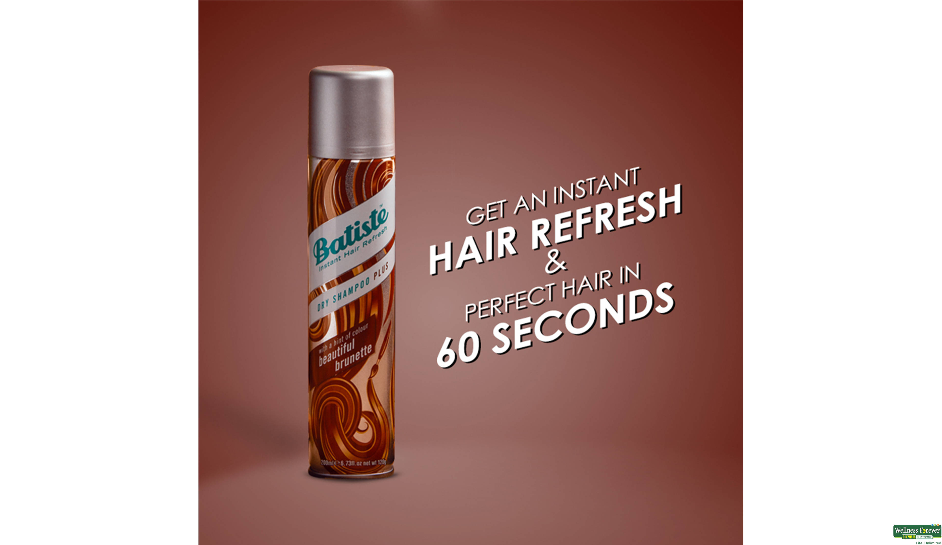 BATISTE DRY SHAMP DIVINE DARK 200ML- 4, 200ML, 