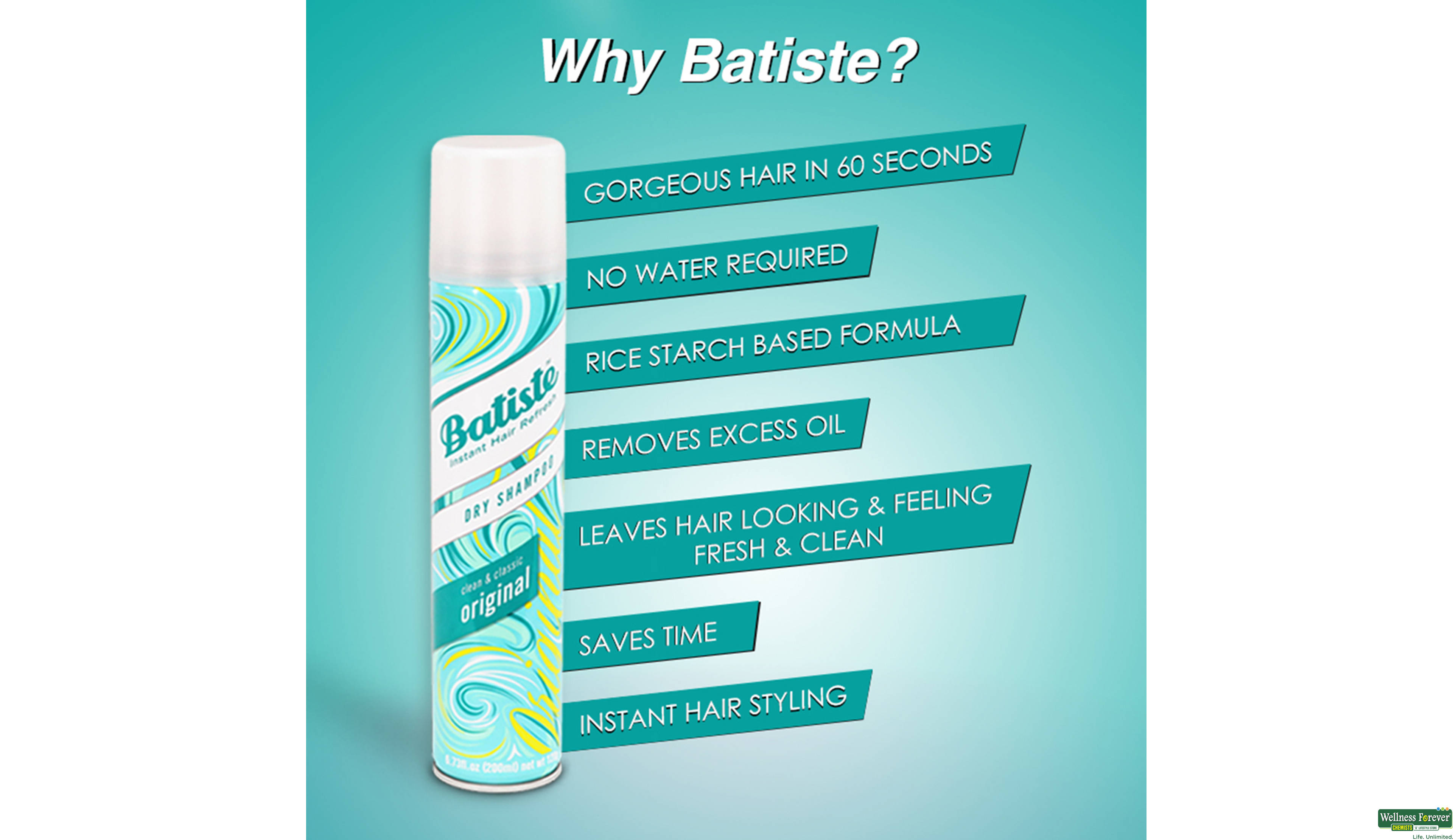 BATISTE CLEAN & CLASSIC ORIGINAL 200ML- 5, 200ML, 