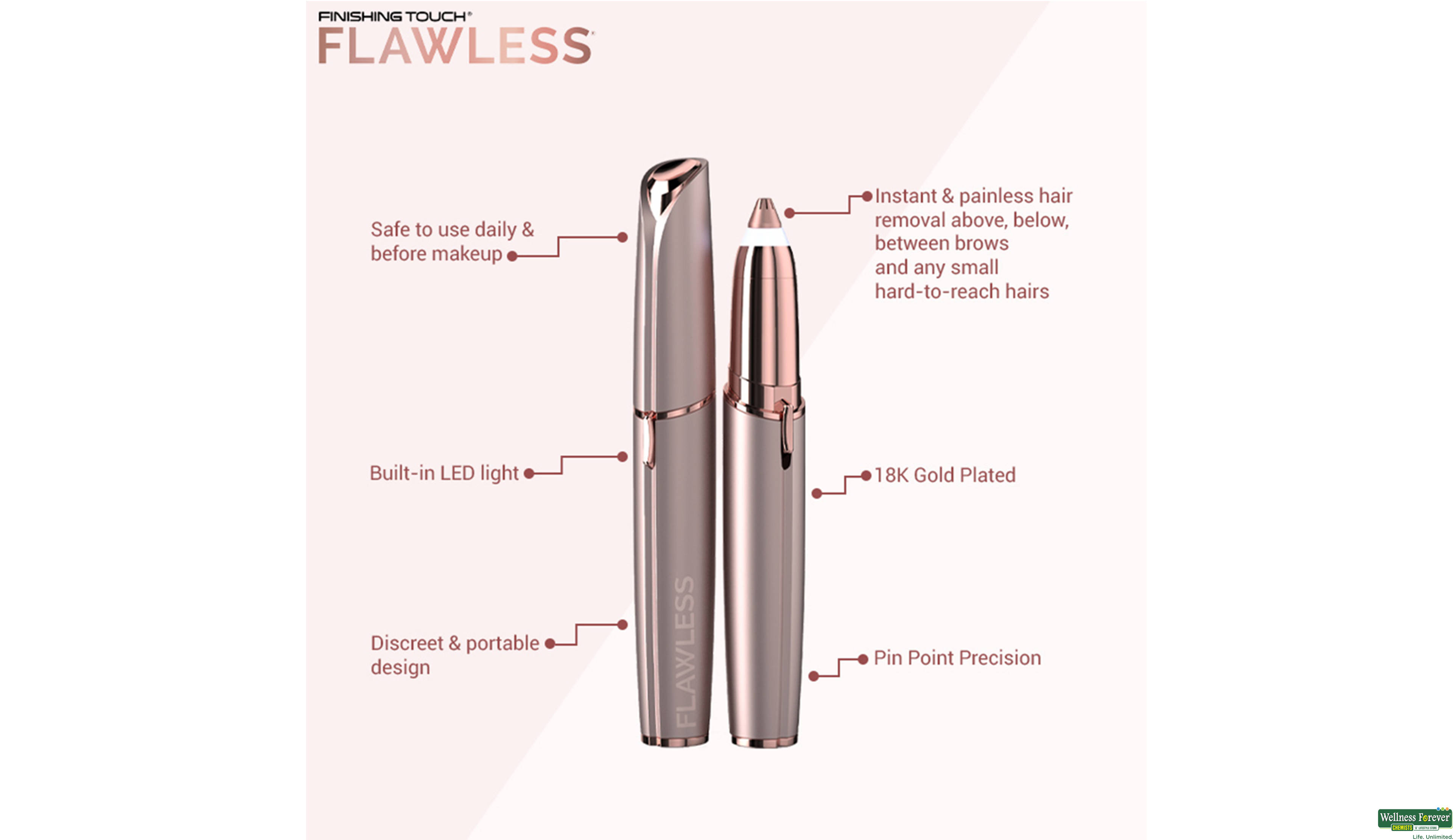 FINISHING TOUCH FLAWLESS BROWS - BLUSH 1PC- 2, 1PC, 