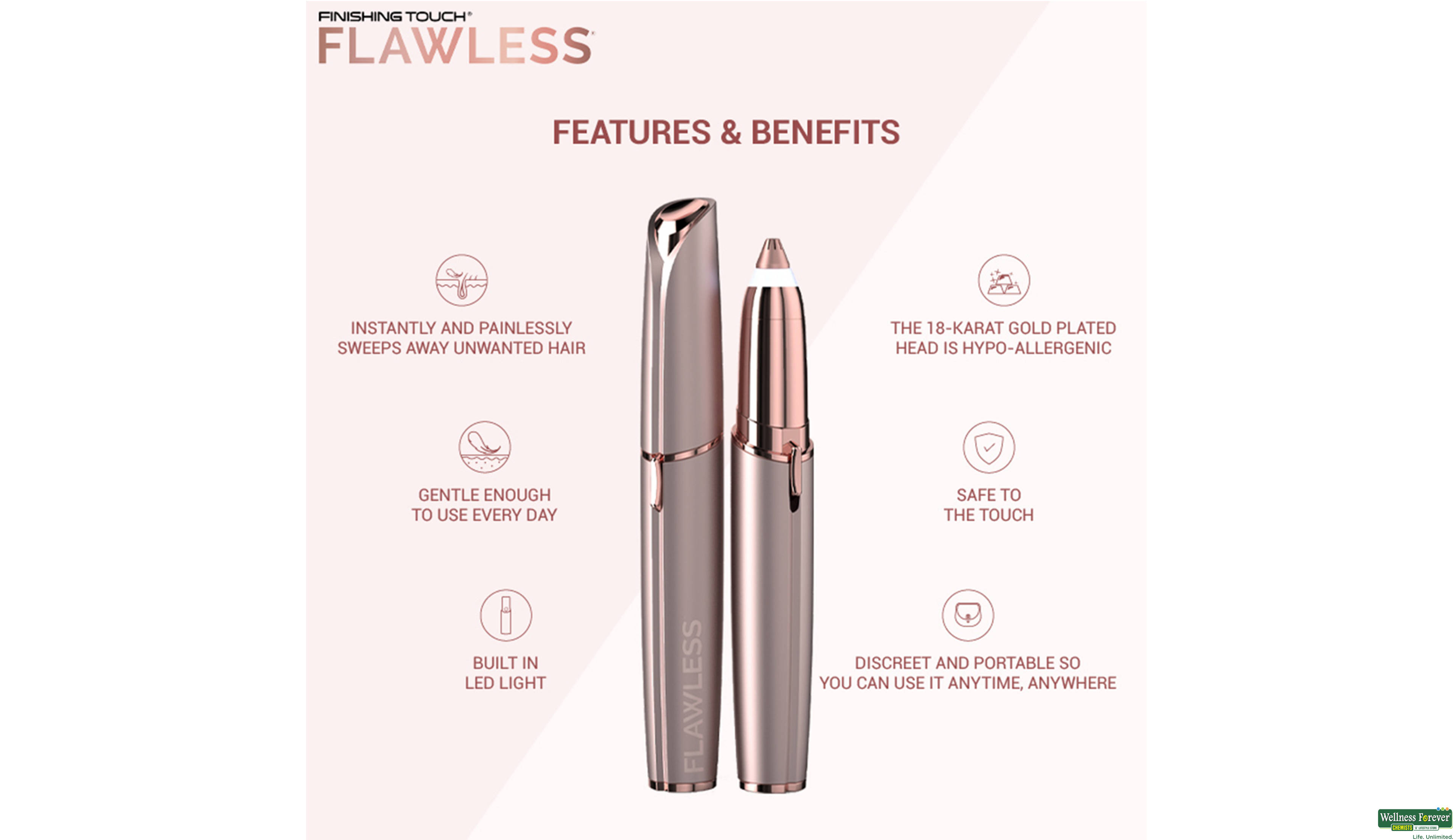 FINISHING TOUCH FLAWLESS BROWS - BLUSH 1PC- 3, 1PC, 