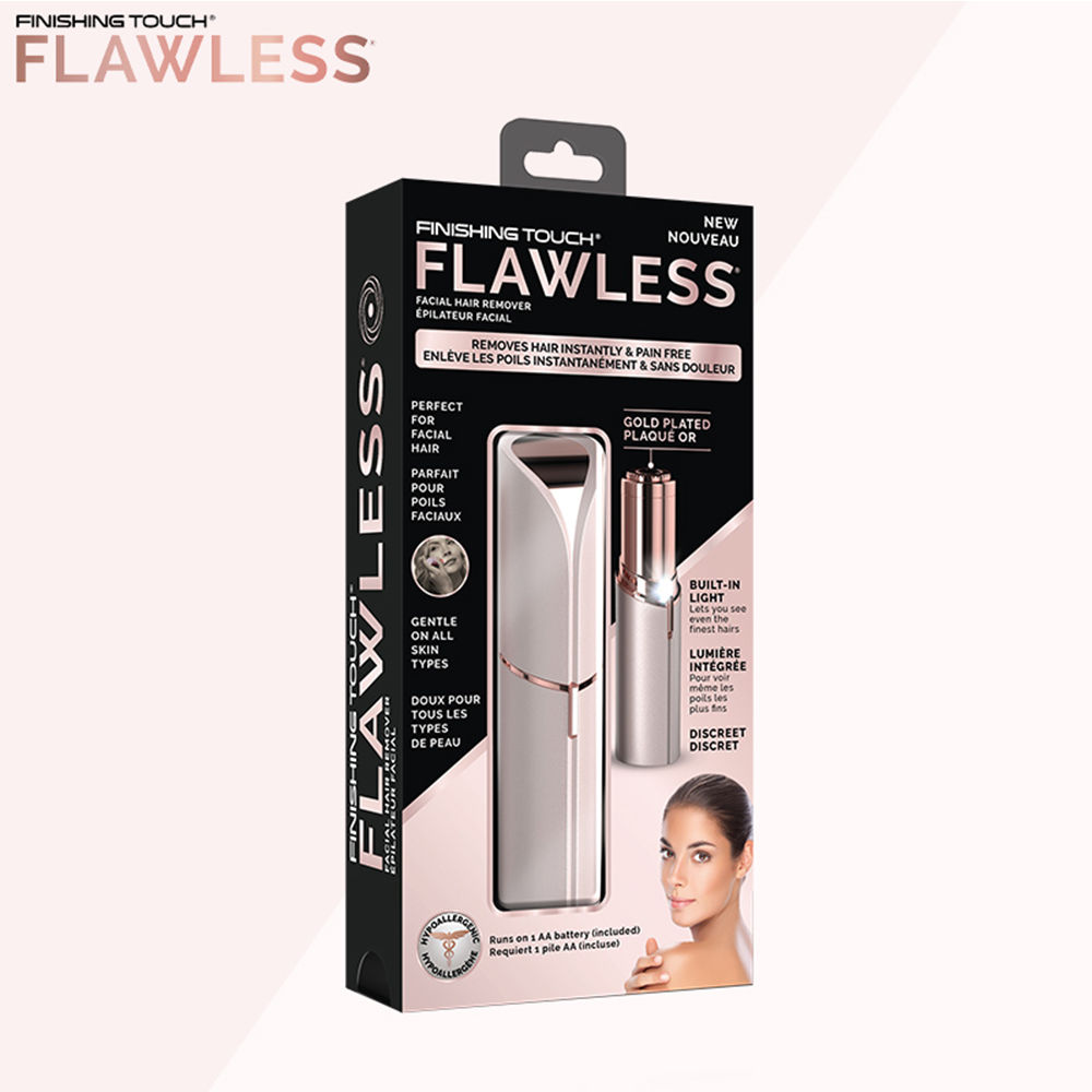 Finishing Touch Flawless Facial Hair Remover, Coral, 1 Count