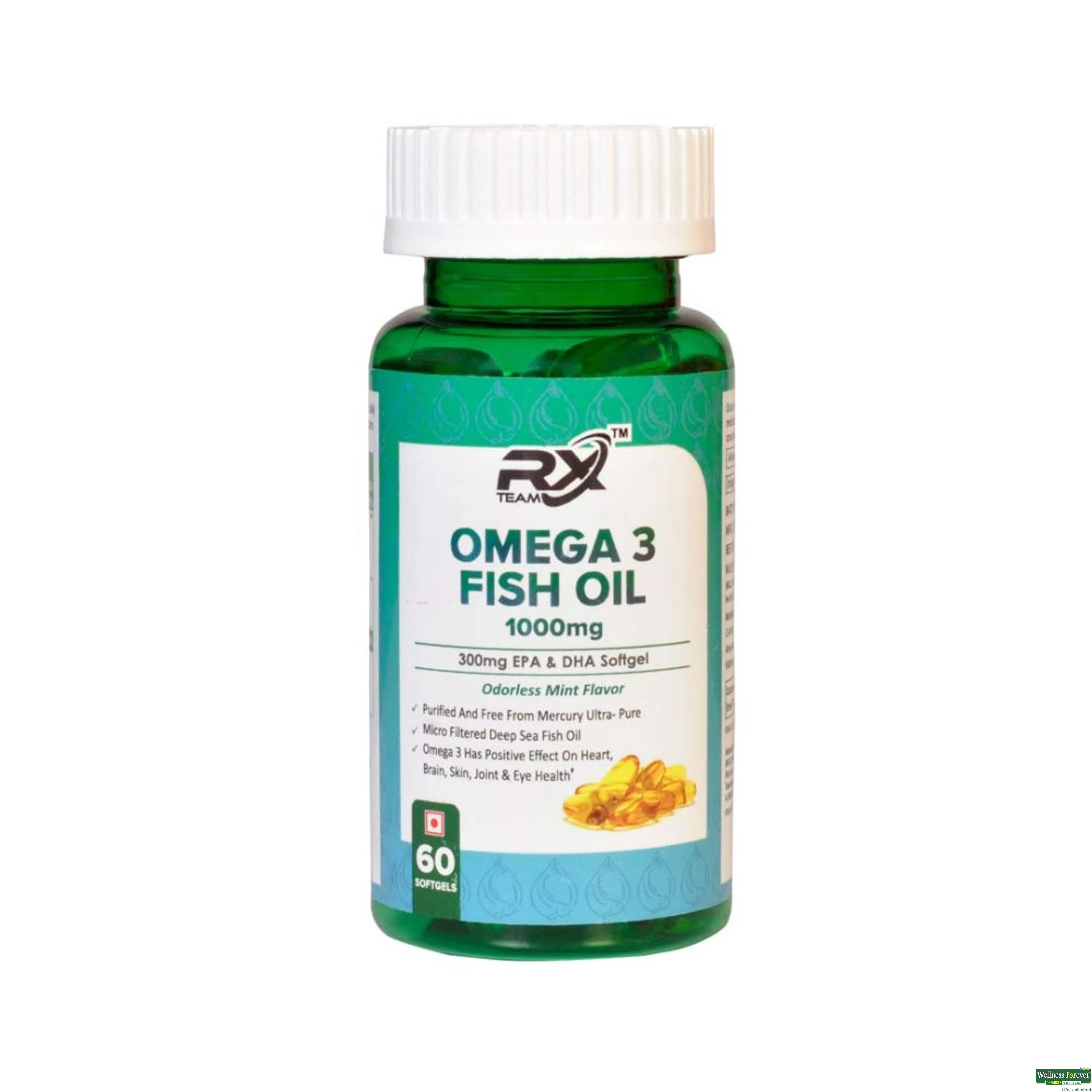 TEAM RX OMEGA 3 FISH OIL 1000MG 60TAB-image