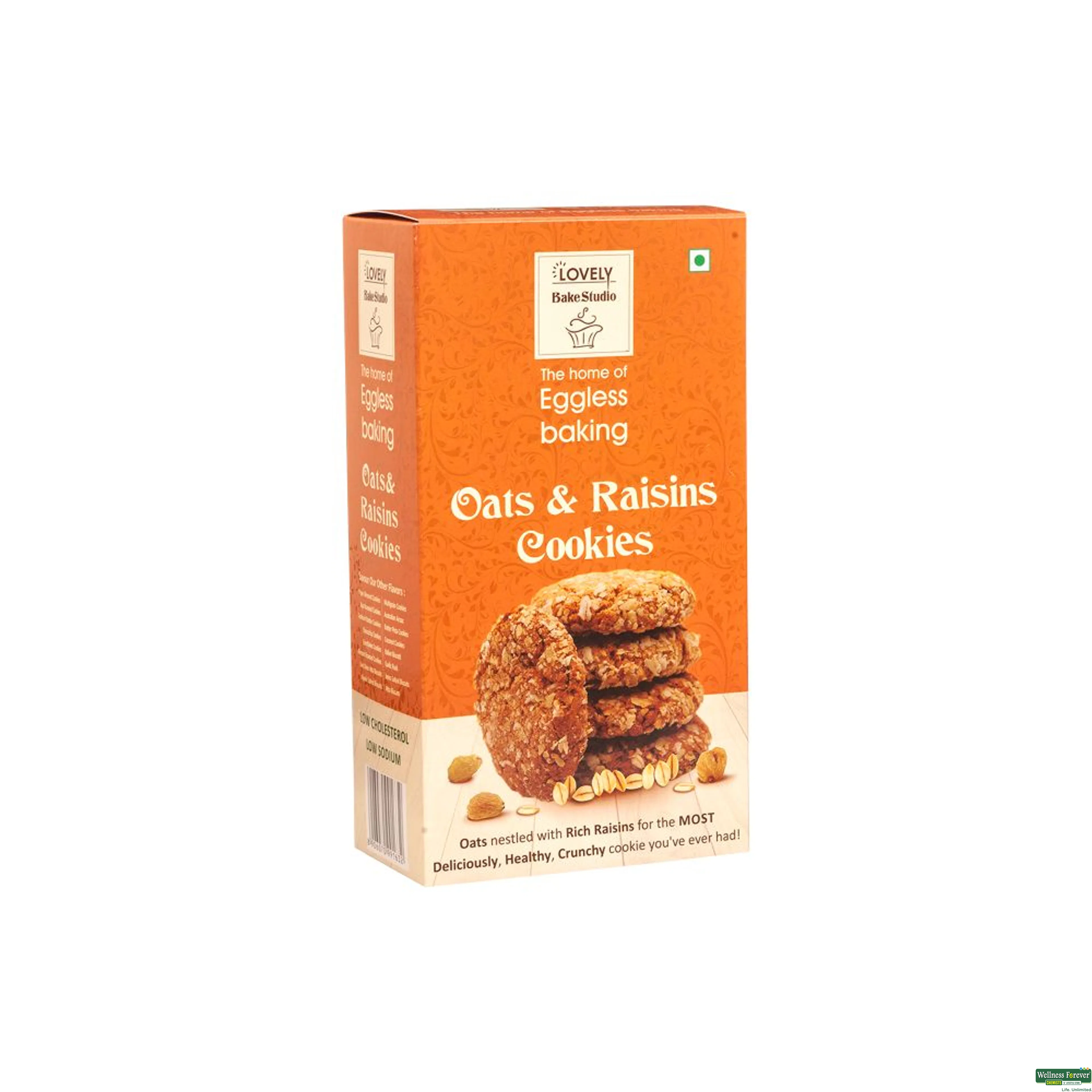 LOVELY BAKE OATS & RAISIN COOKIES 200GM-image