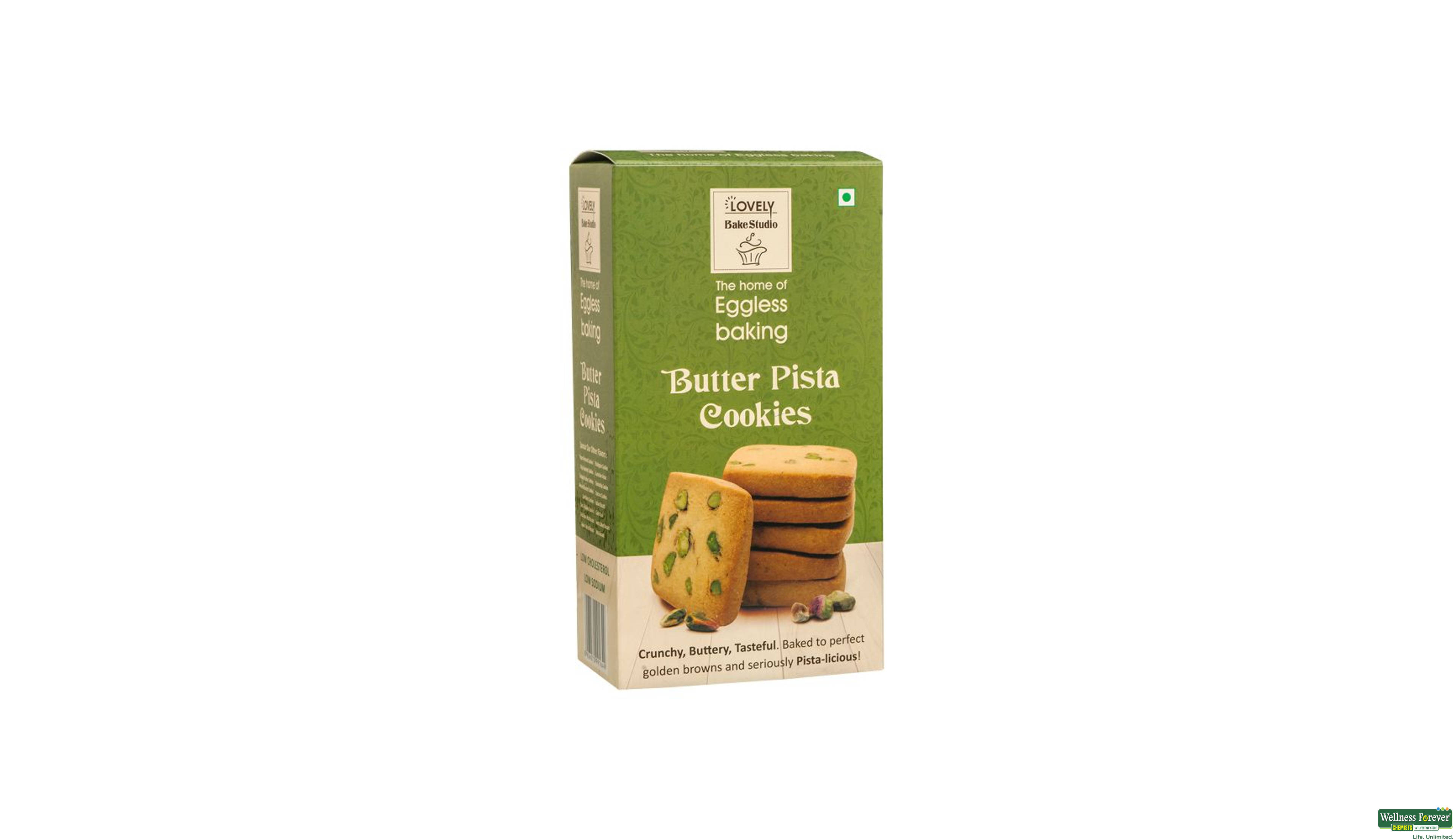 LOVELY BAKE BUTTER PISTA COOKIES 200GM- 1, 200GM, 