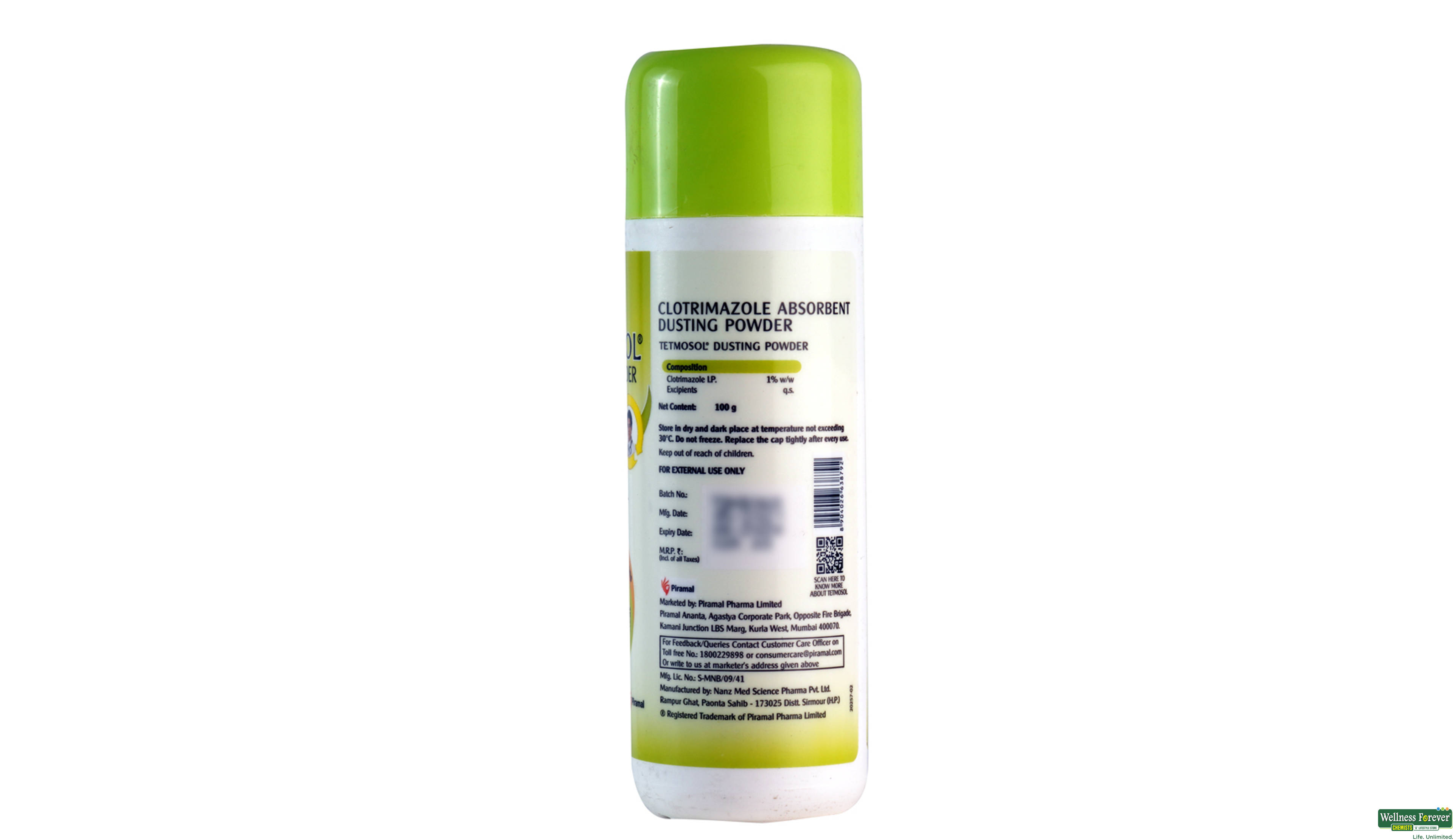 TETMOSOL DUSTING POWDER 100GM- 2, 100GM, 