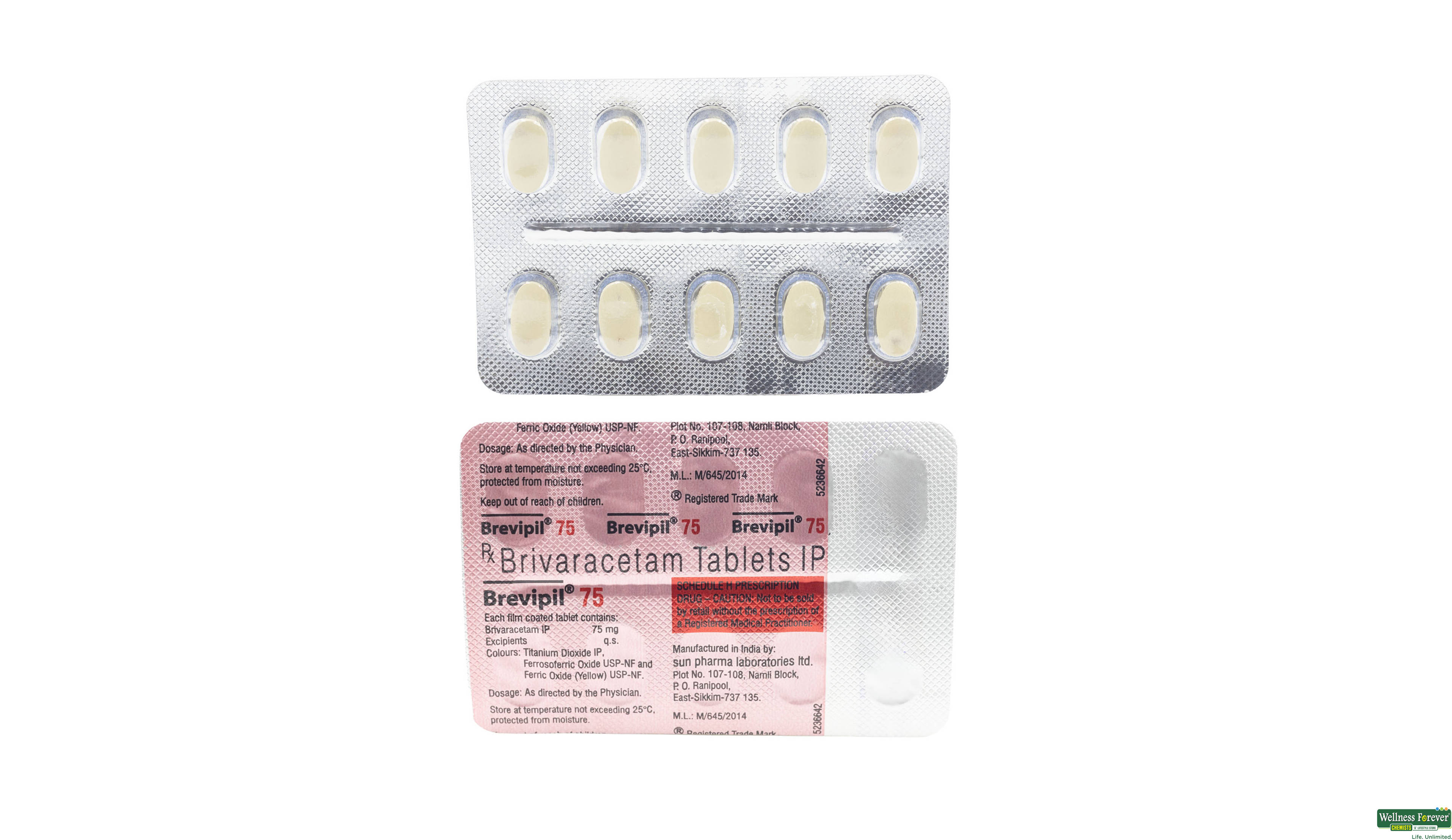 BREVIPIL 75MG 10TAB- 1, 10TAB, 