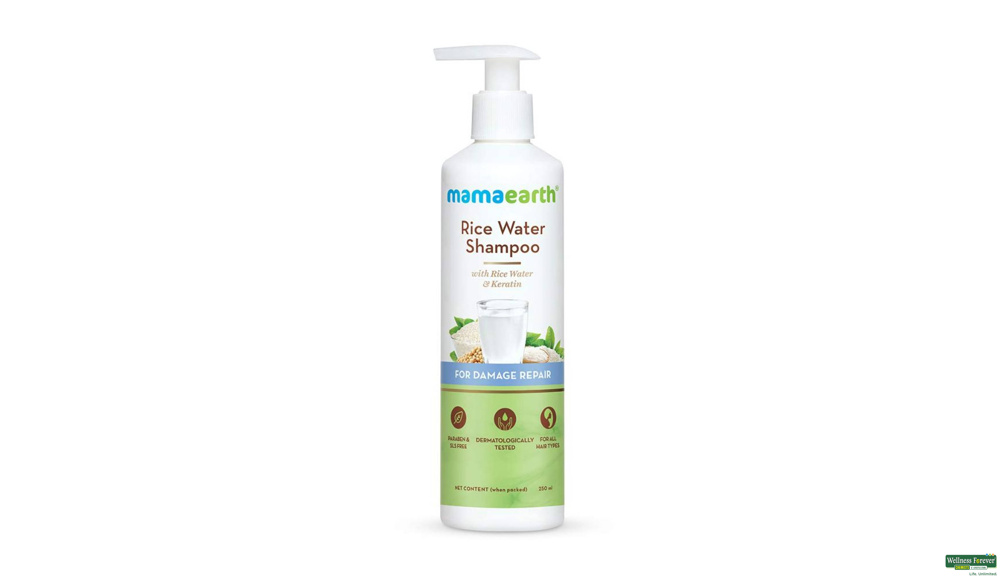 MAMAEARTH RICE SHAMPOO 250ML- 1, 250ML, 