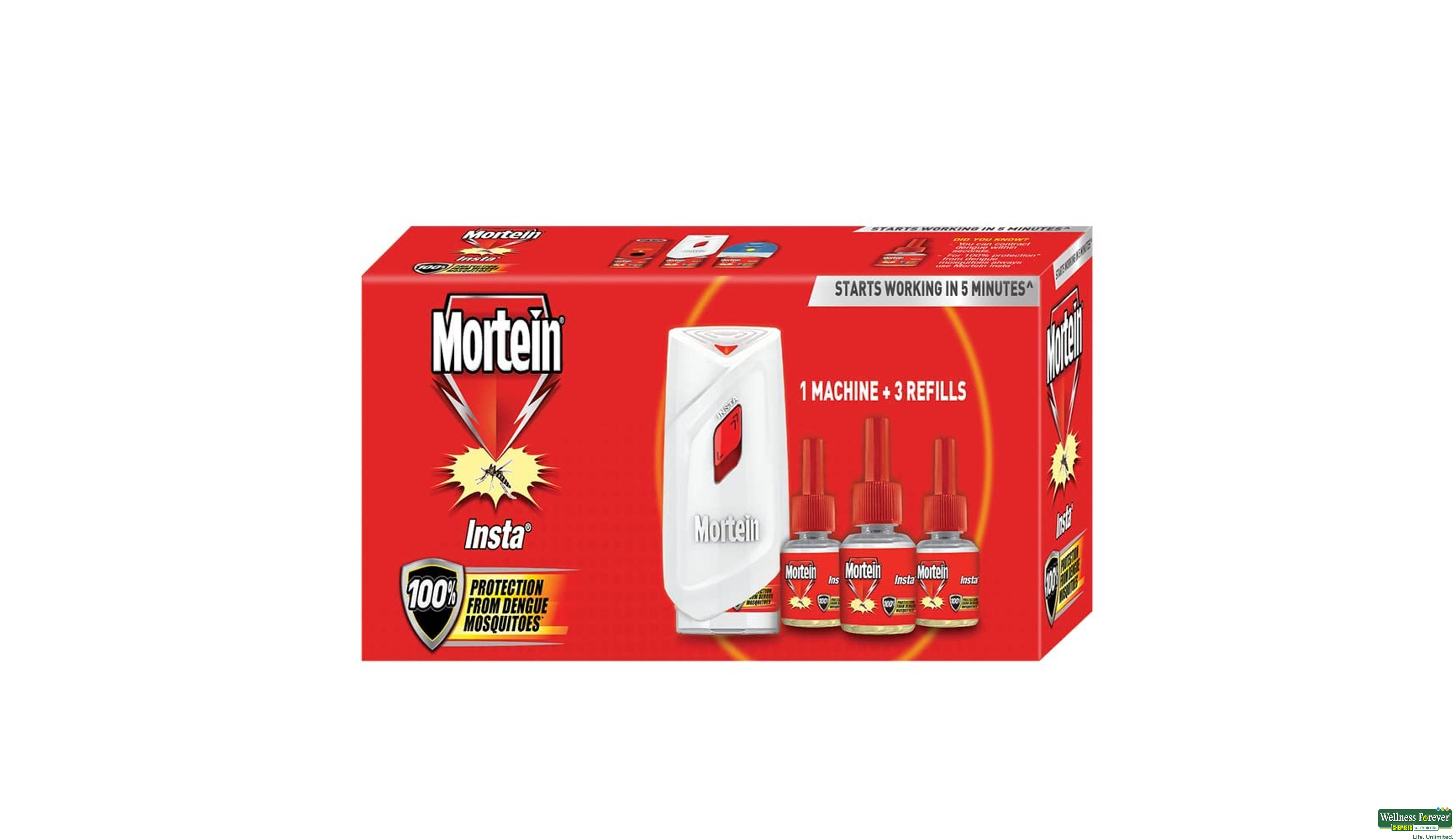 MORTEIN INSTA REFILL 3X45ML- 5, 3X35ML, 