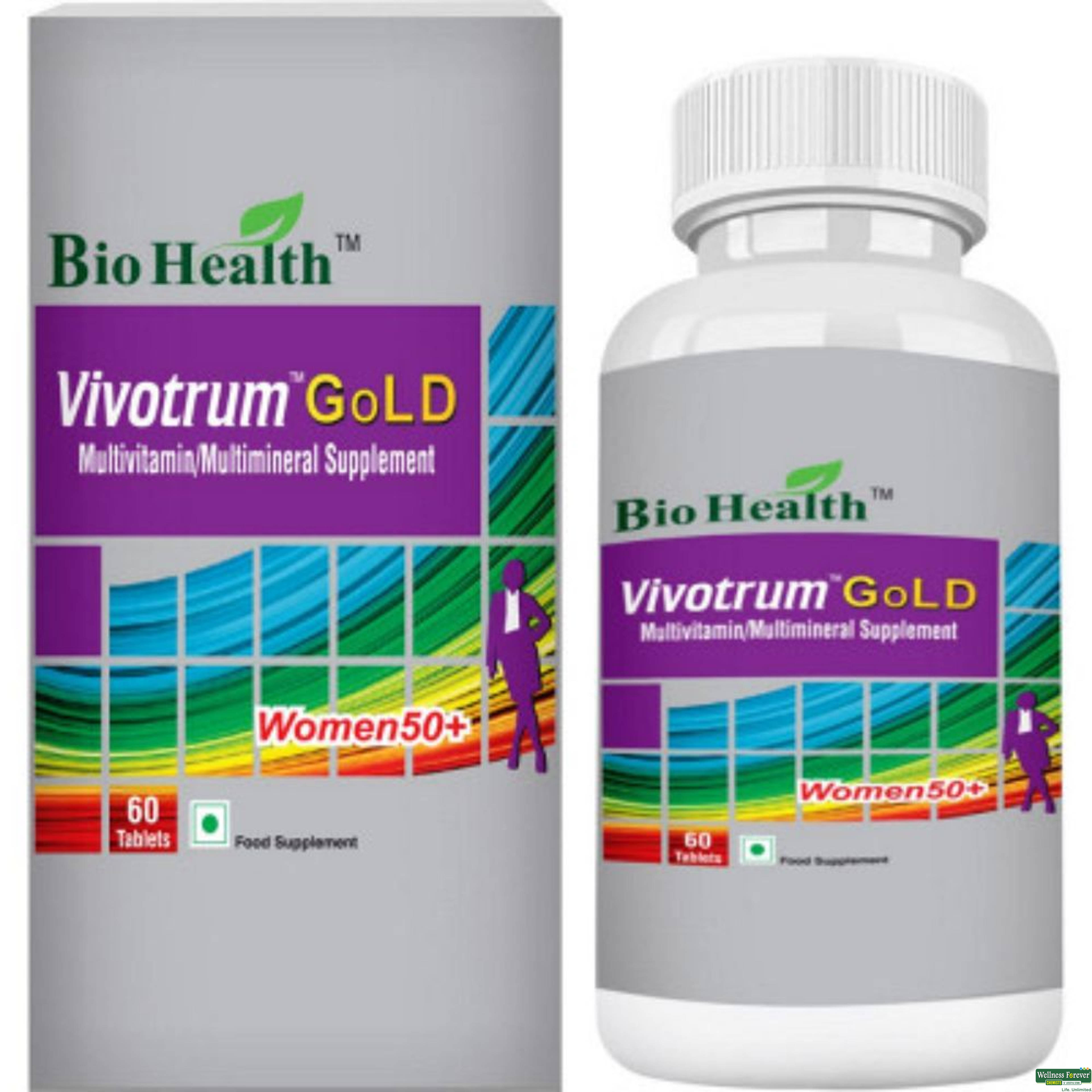 Bio Health Vivotrum Gold Women 50+ Tablets, 60 tablets-image