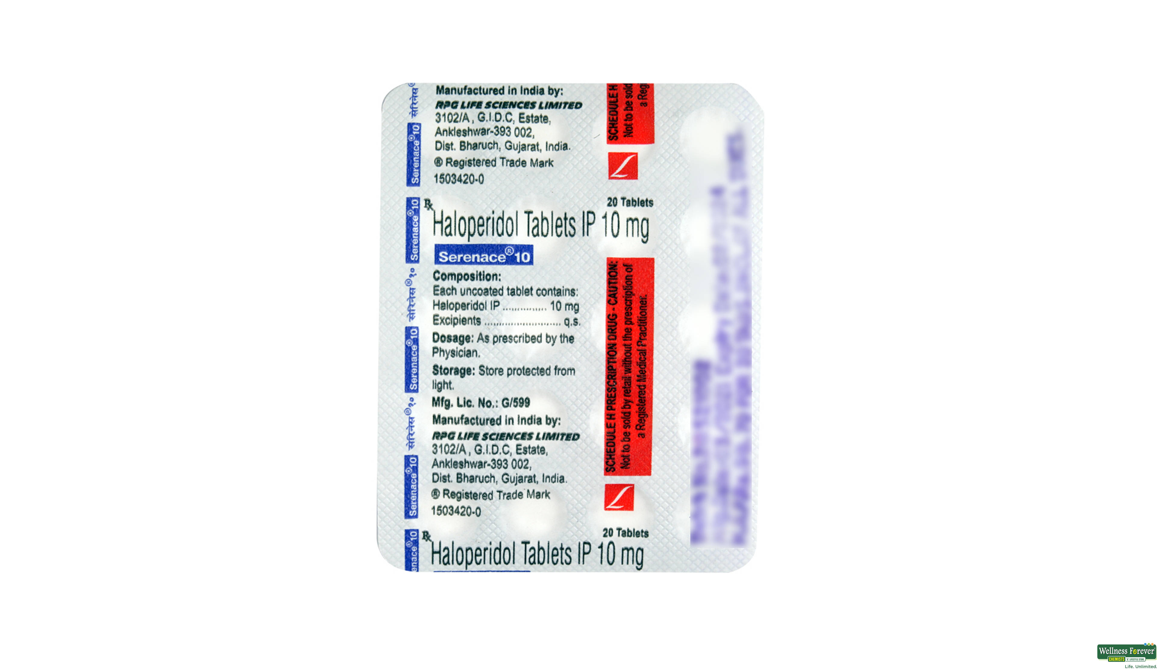 SERENACE 10MG 20TAB- 2, 20TAB, 
