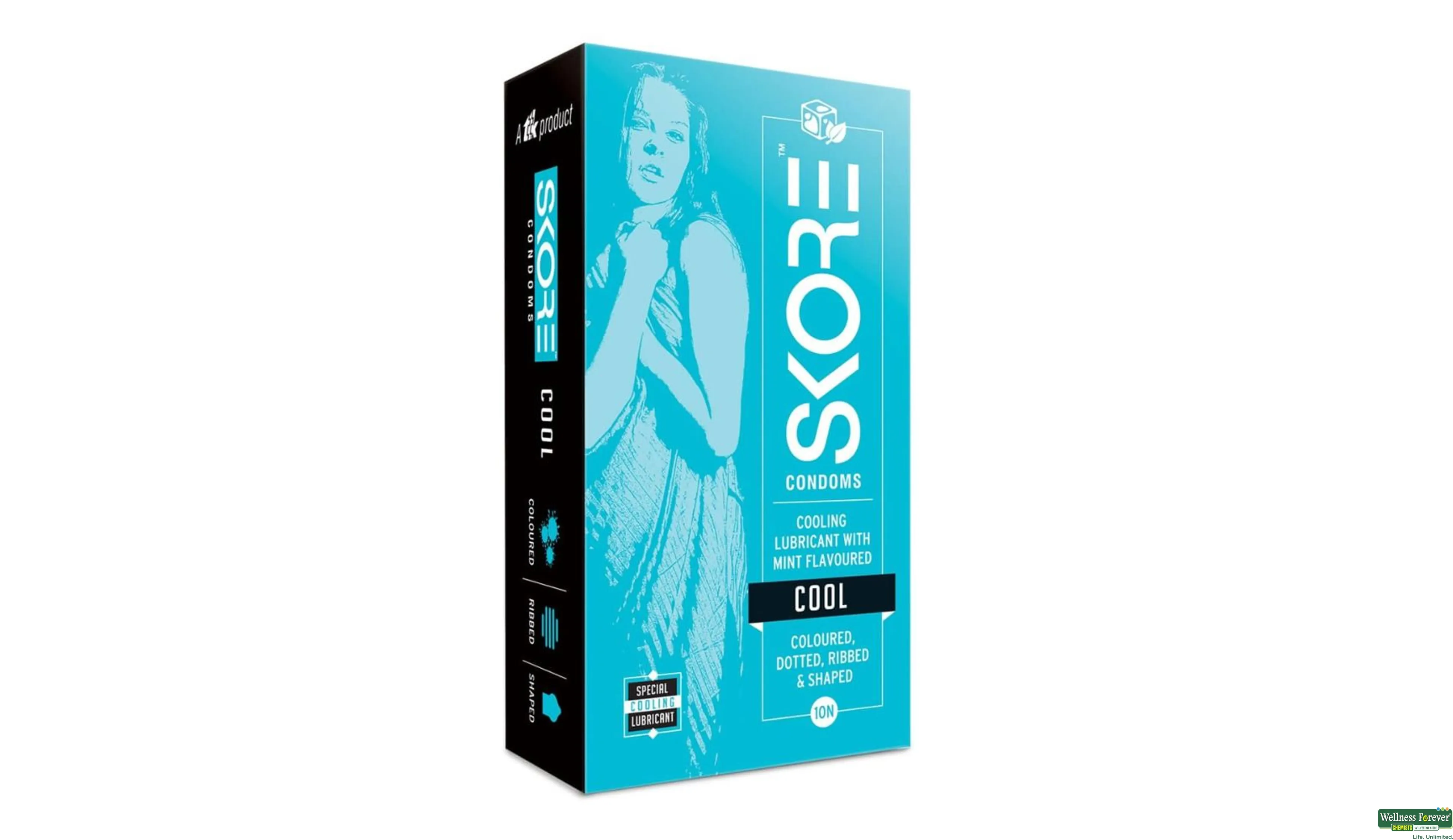 SKORE CONDOM COOL MINT 10PC- 1, 10PC, null