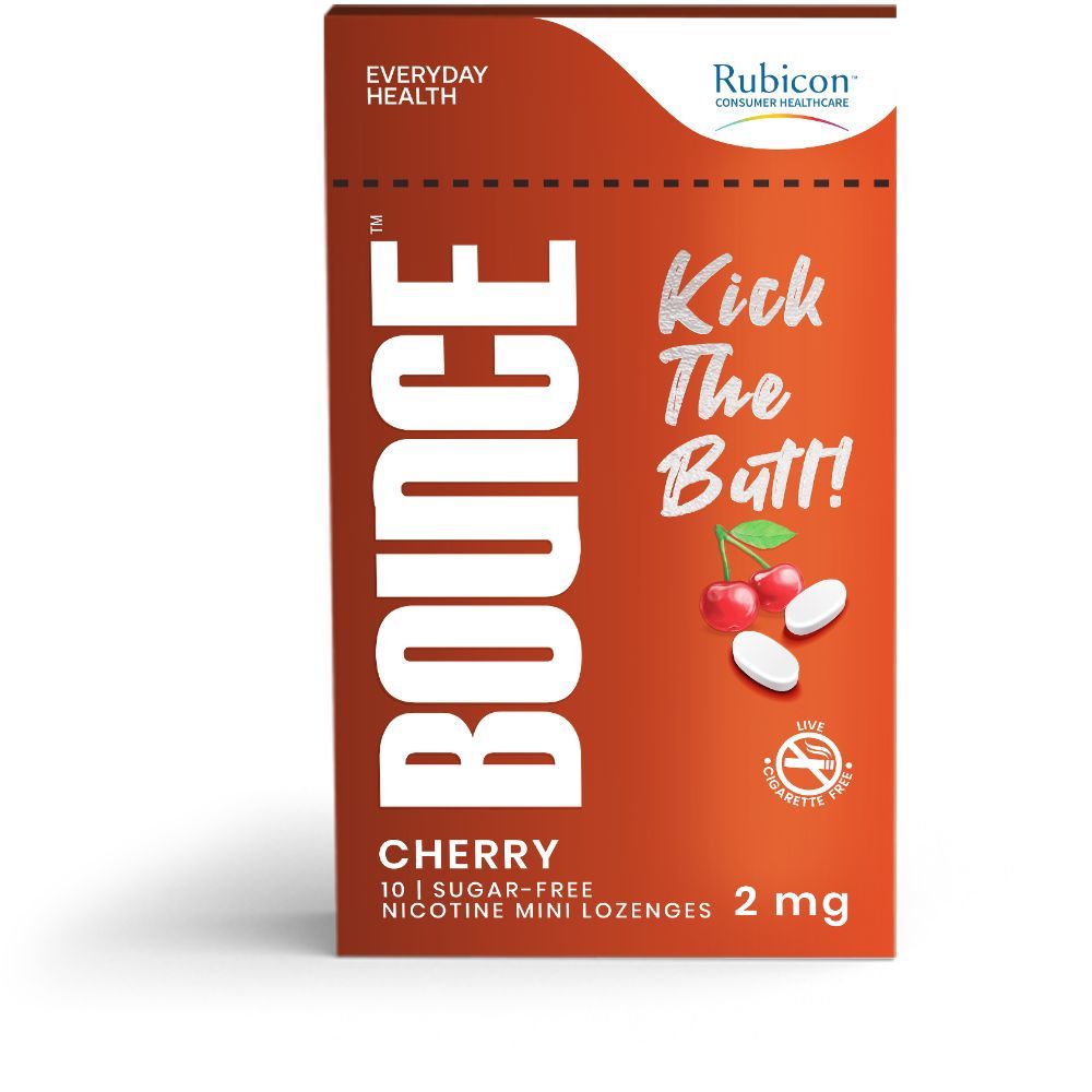 BOUNCE Nicotine Mini Lozenge 2 Mg, Cherry flavour Sugar Free