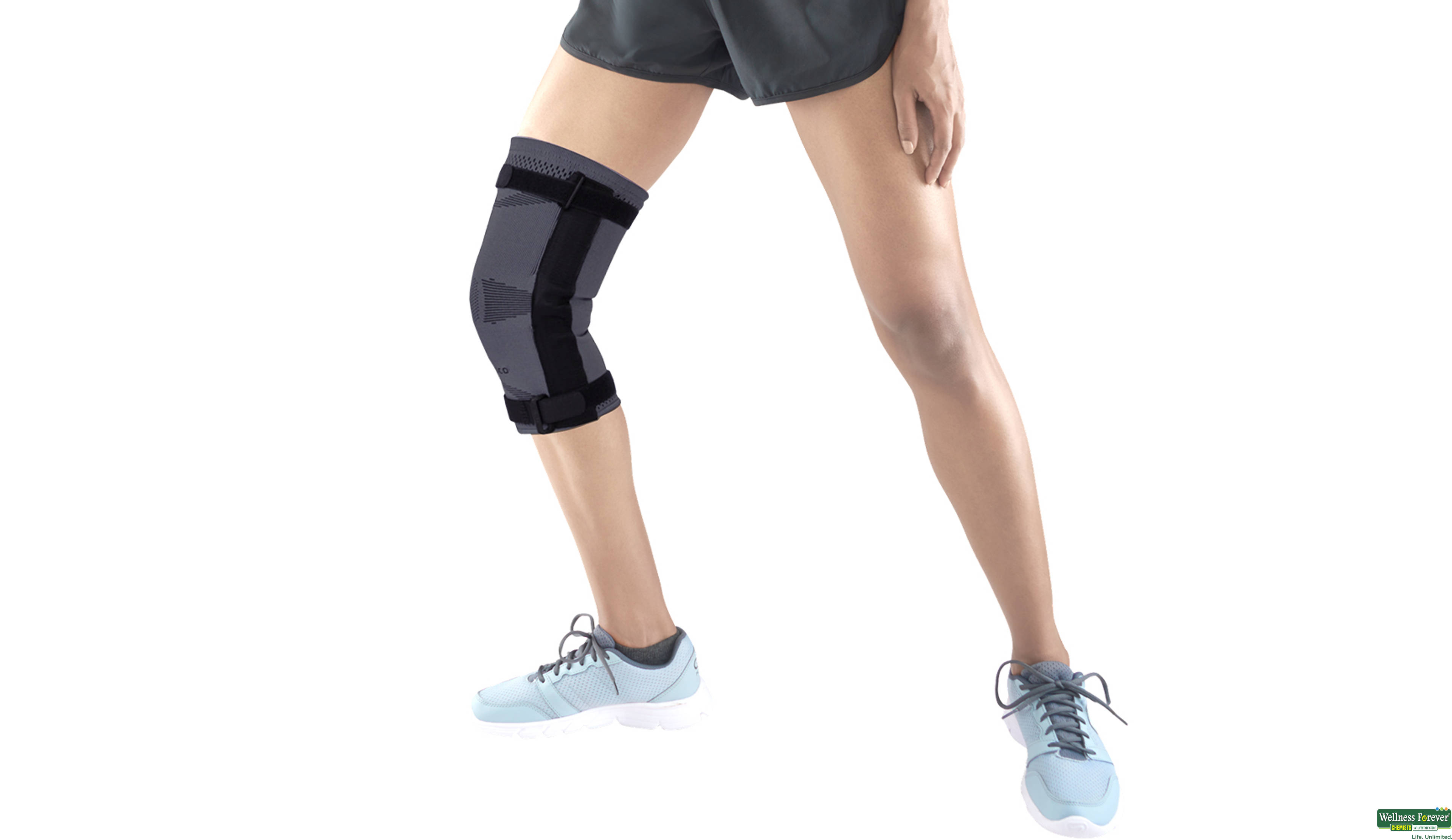 VISSCO KNEE CAP WITH HINGES XXL 1PC- 1, 1PC,   Useful for weak and unstable knee, minor sprains strains inflammation & arthritic conditions