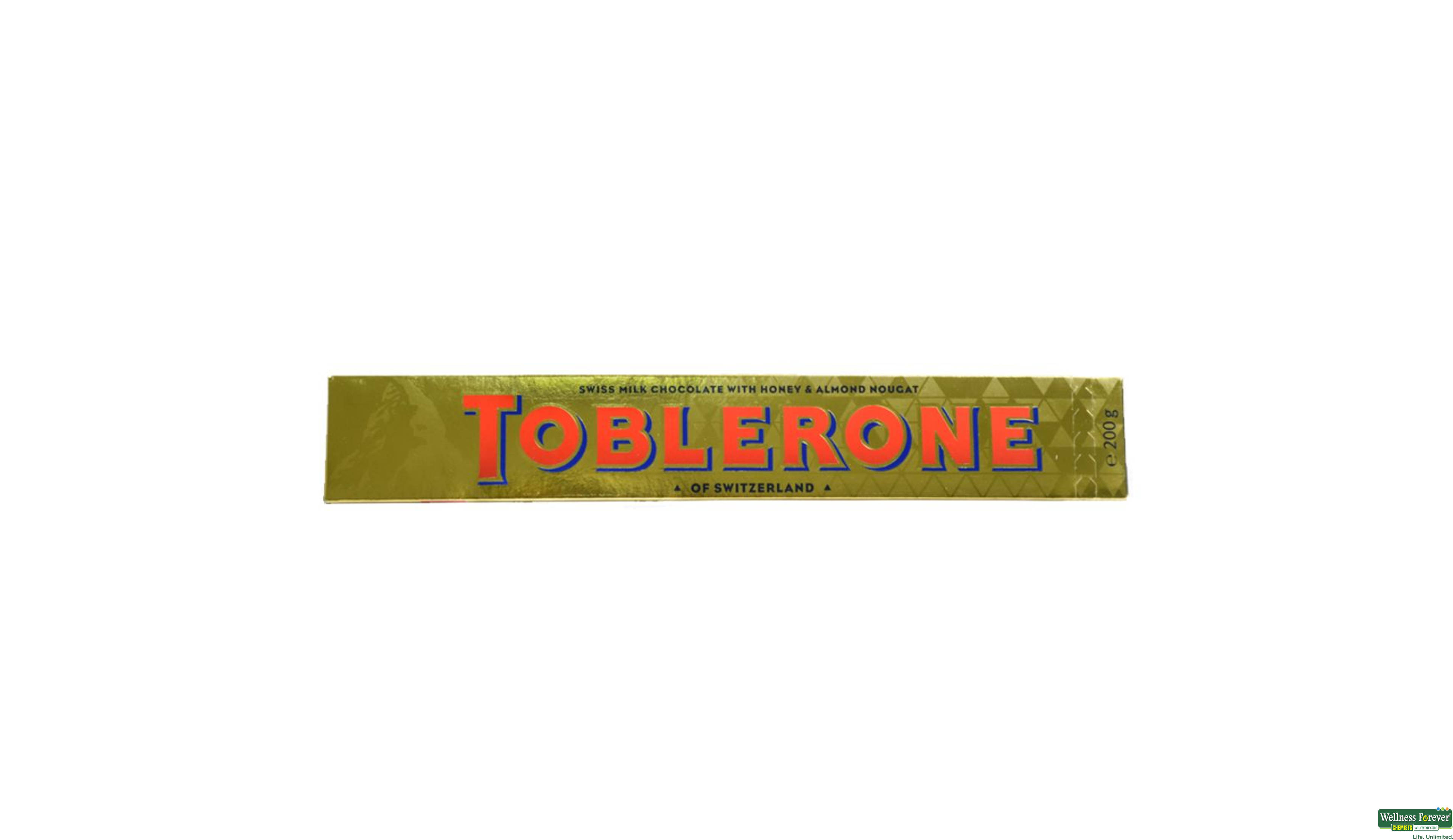 TOBLERONE CHOC MILK BAR 200GM- 1, 200GM, null