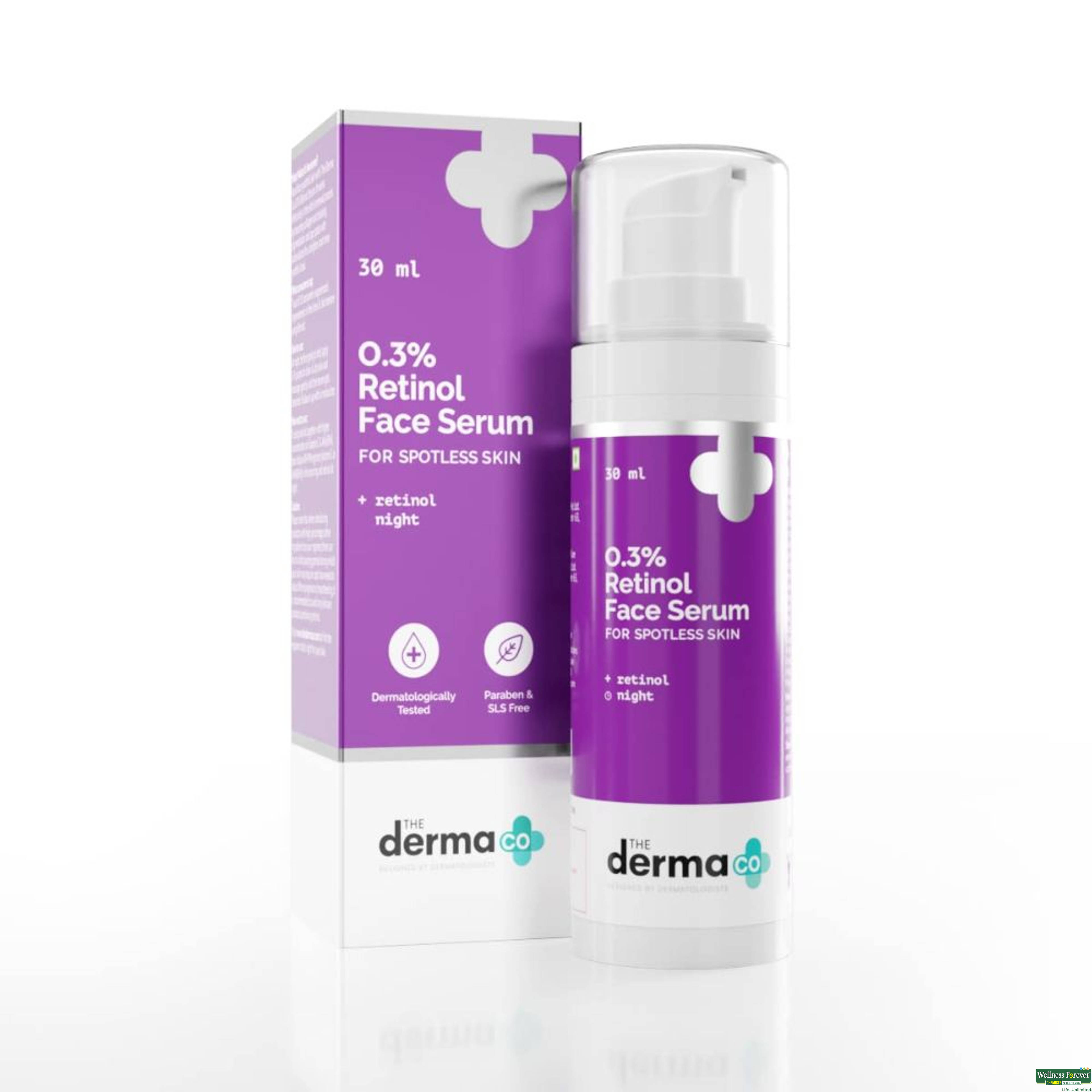 Derma Co 0.3% Retinol Face Serum 30ml-image