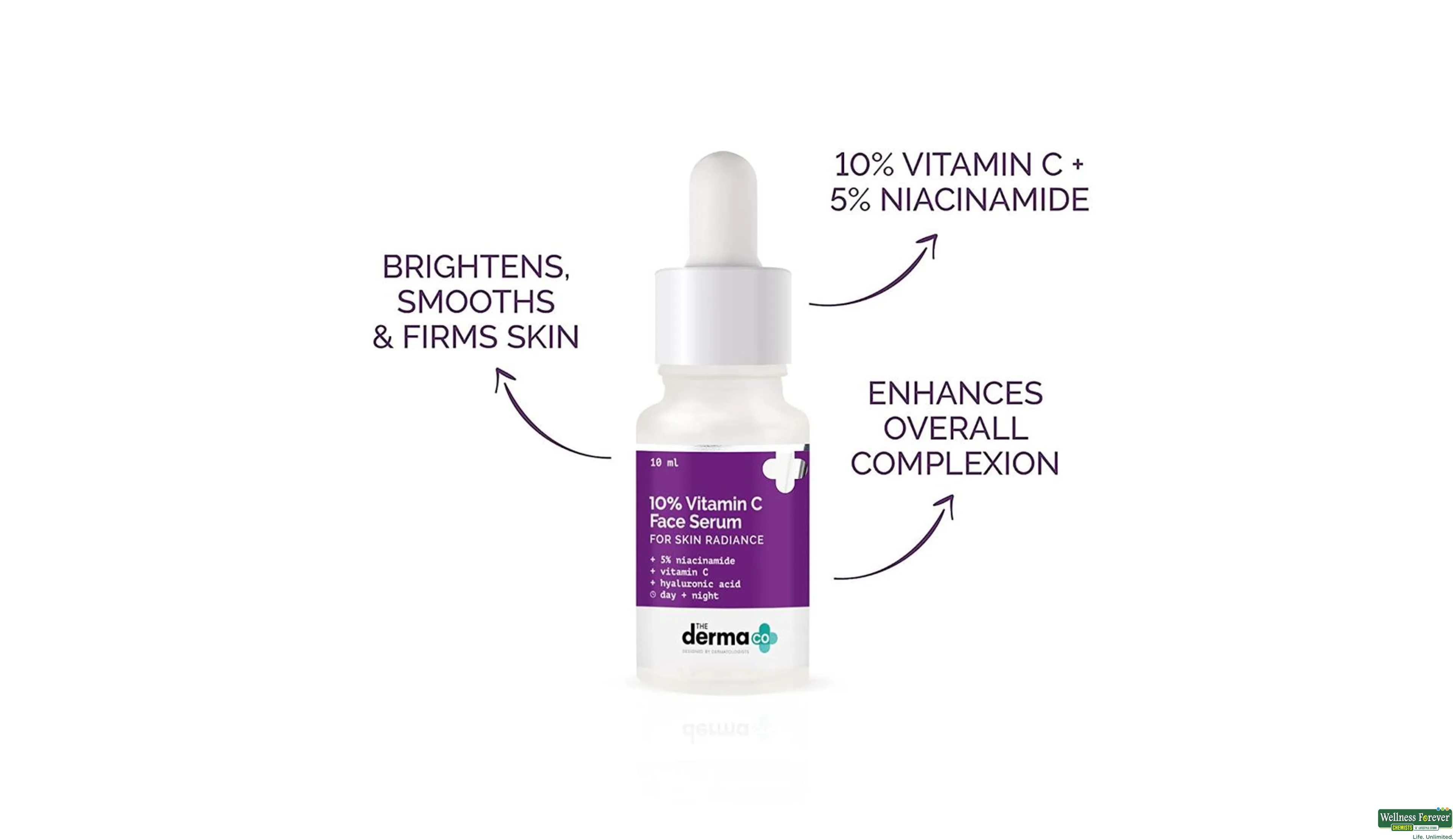 DERMA CO 10% VITAMIN C FACE SERUM 30ML- 3, 30ML, 