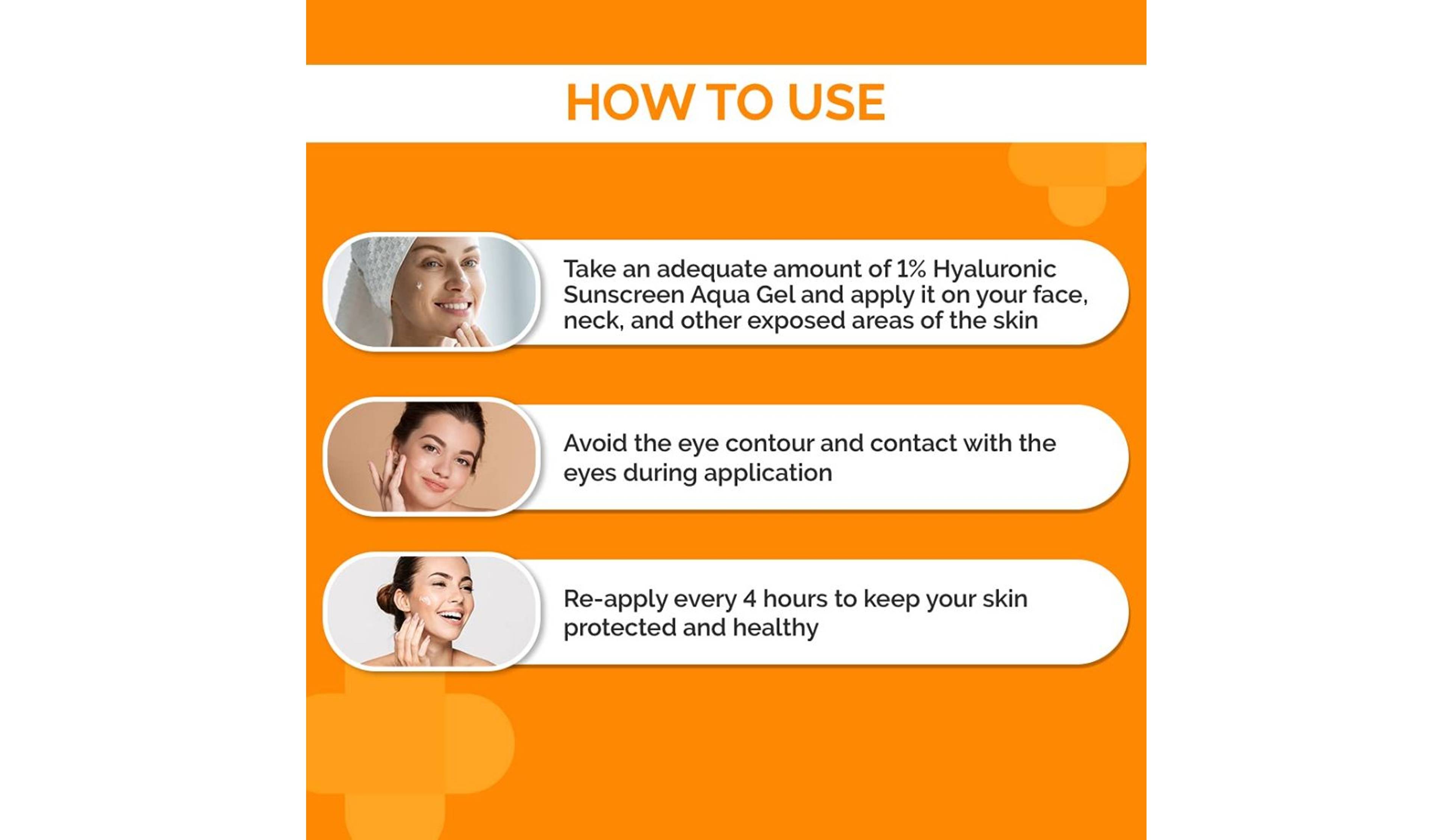 DERMA CO 1% HYALURONIC SUNSCREEN AQUA GEL 50GM- 7, 50GM, 
