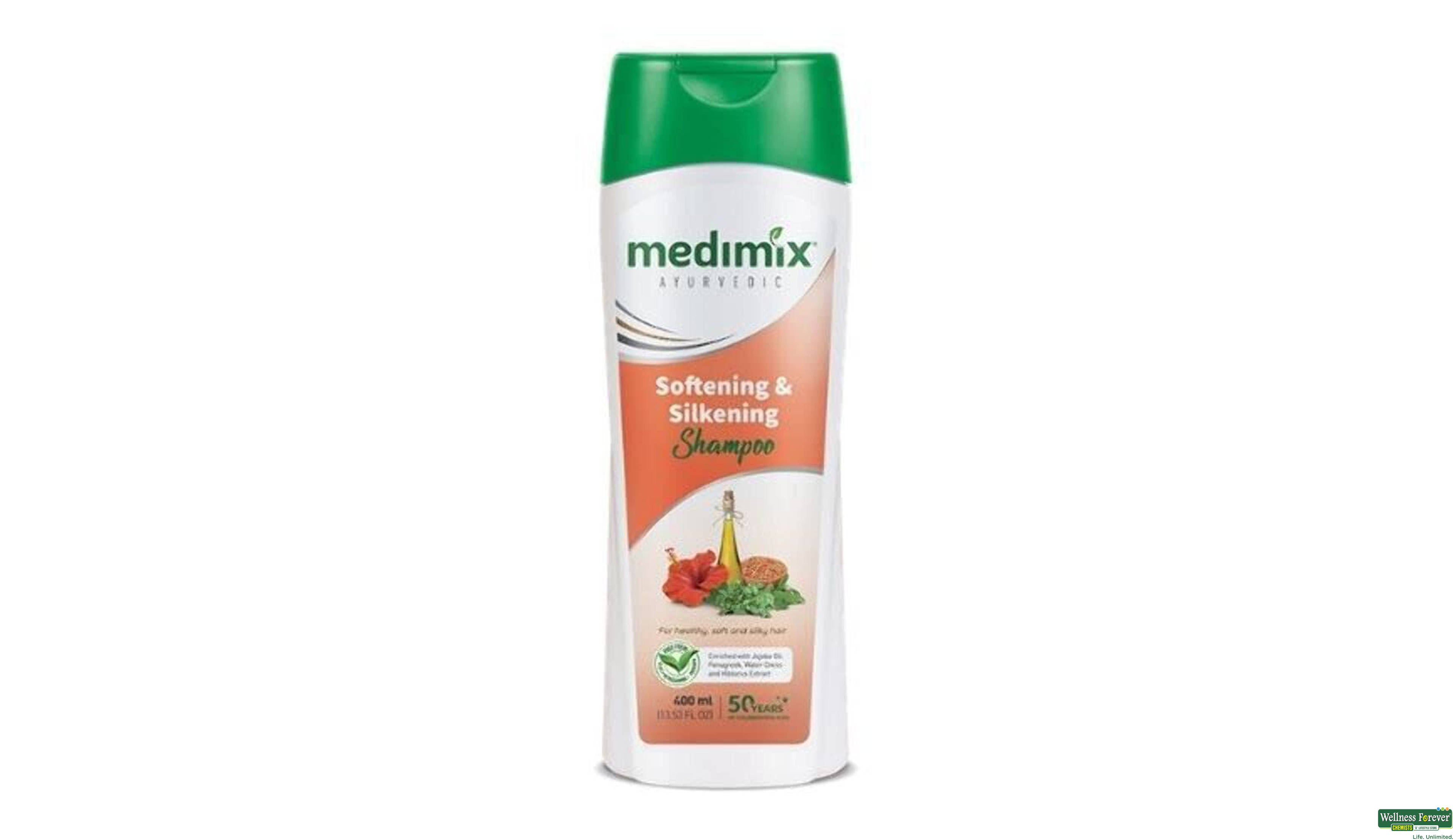 MEDIMIX AYUR SOFTENING AND SILKENG SHMP 400ML- 1, 400ML, 