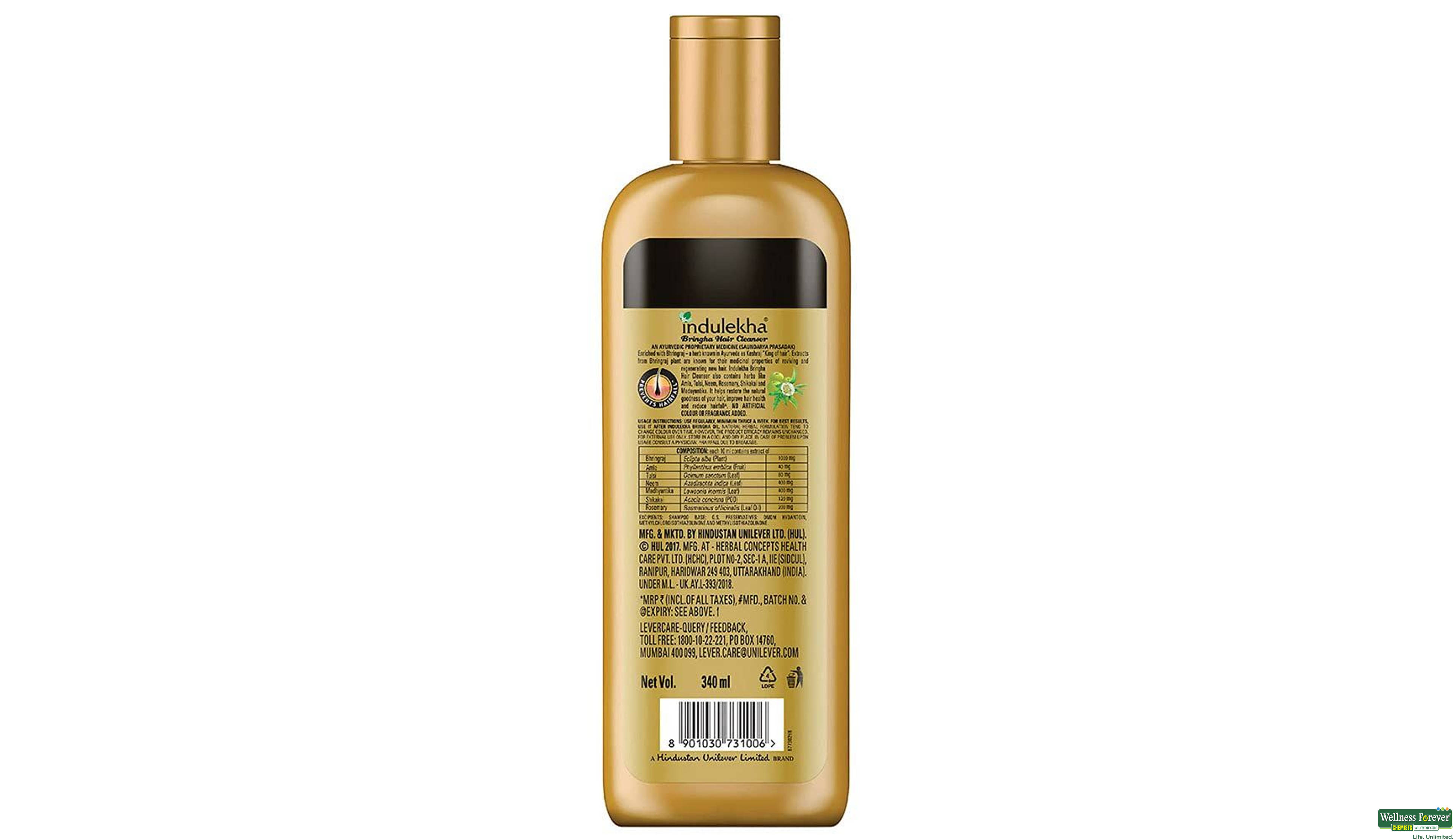 INDULEKHA BRINGRAJ HAIR CLEANSER 340ML- 2, 340ML, 