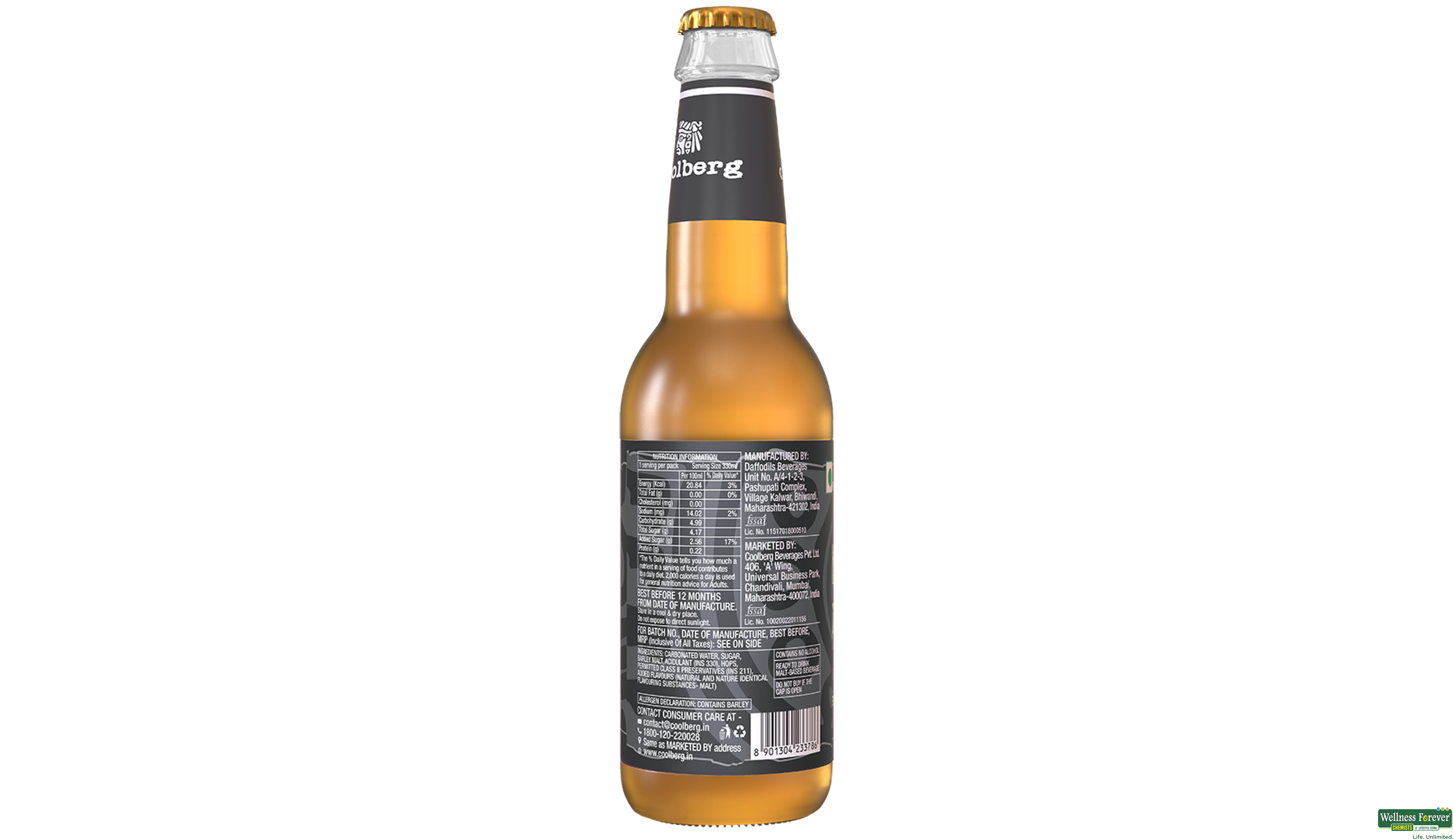 COOLBERG MALT NON ALCOHOLIC 330ML- 4, 330ML, 