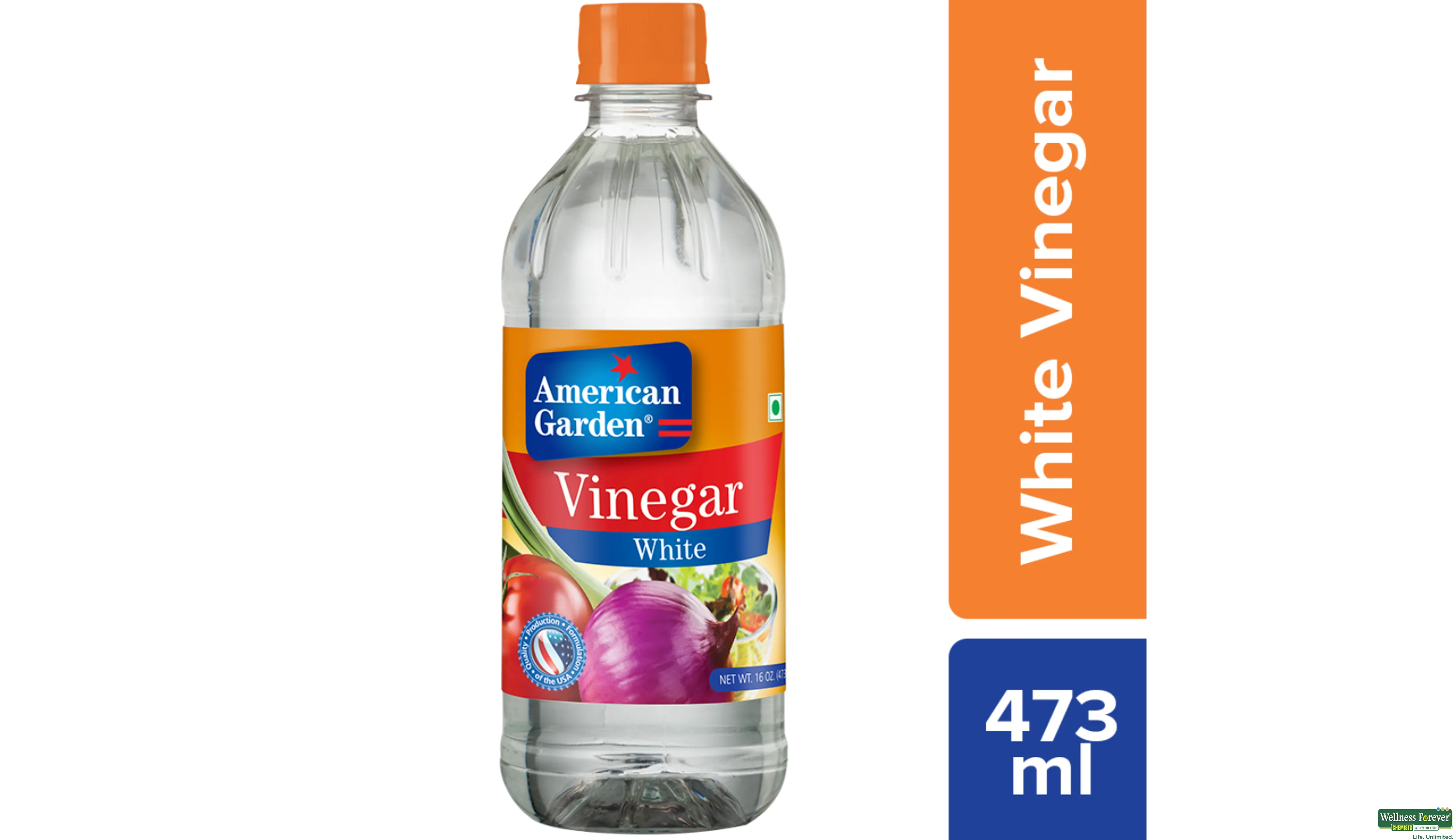 AMERICAN GARDEN WHITE VINEGAR 473ML- 1, 473ML, null