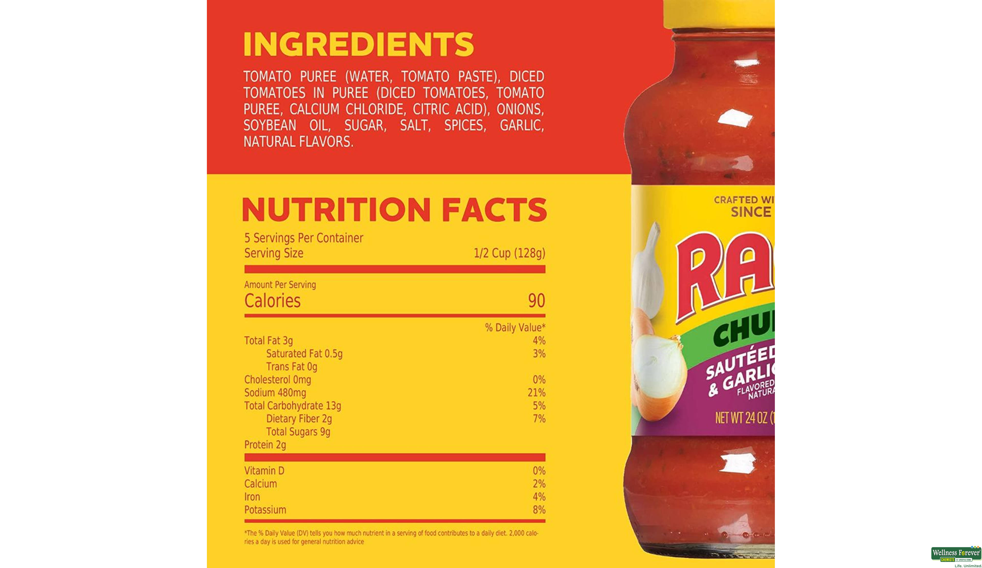 RAGU CHUNKY SAUSE SAUTEED ONION/GARKIC 680GM- 3, 680GM, null