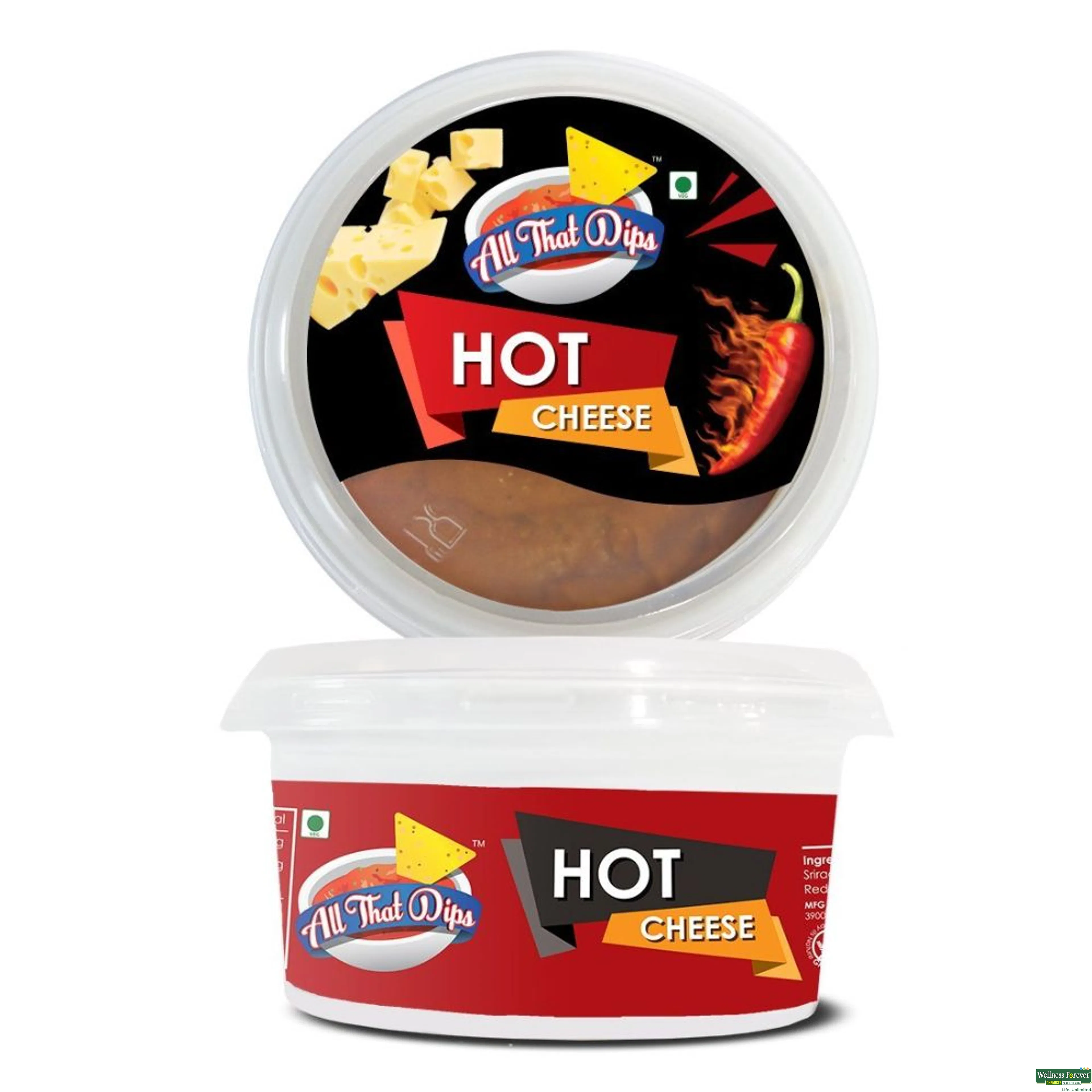ALL THAT DIPS HOT CHEESE 150GM-image