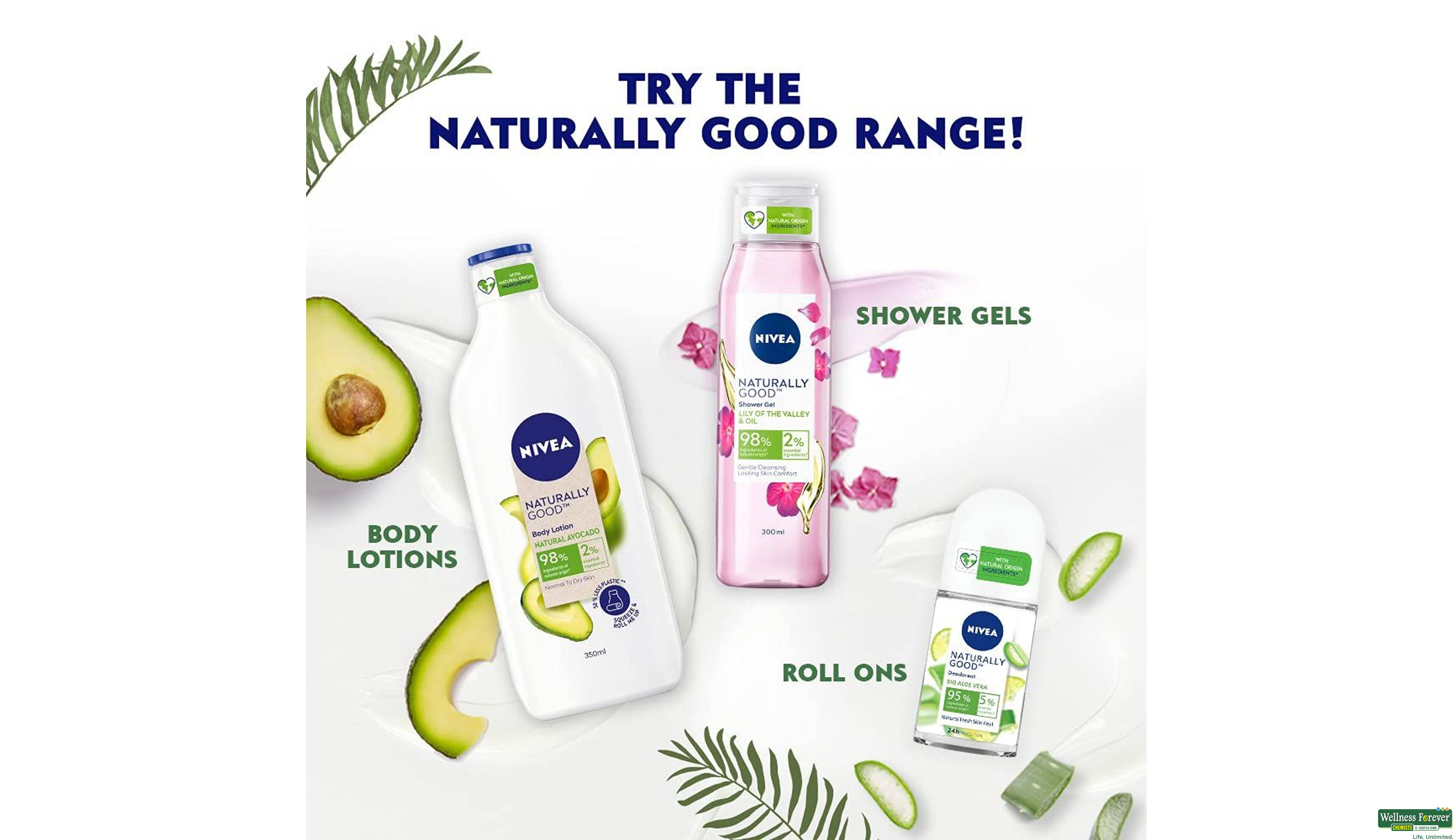 NIVEA NATURALLY GOOD DEO 75ML- 5, 75ML, 