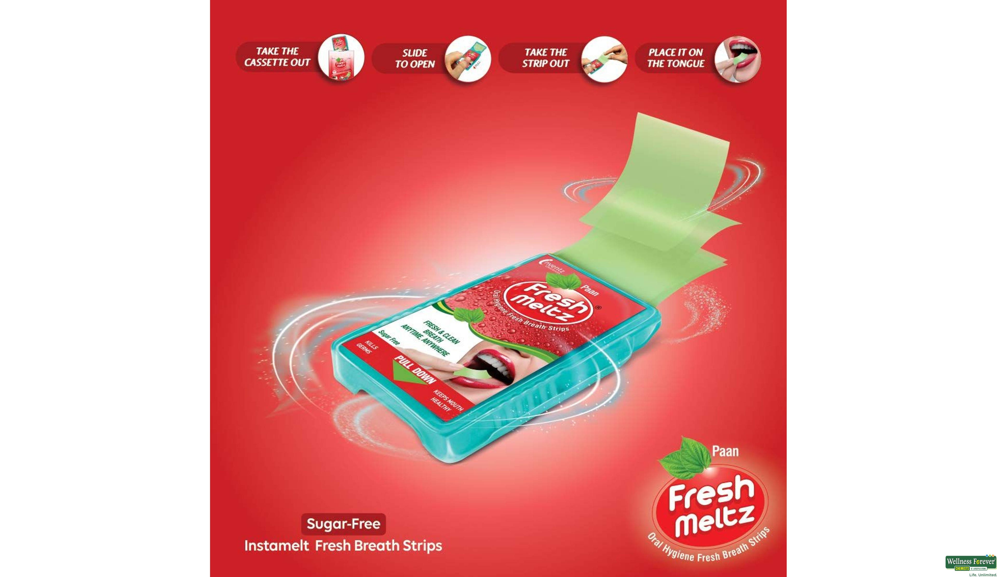 FRESH MELTZ PAAN STRIPS 25PC- 4, 25PC, 