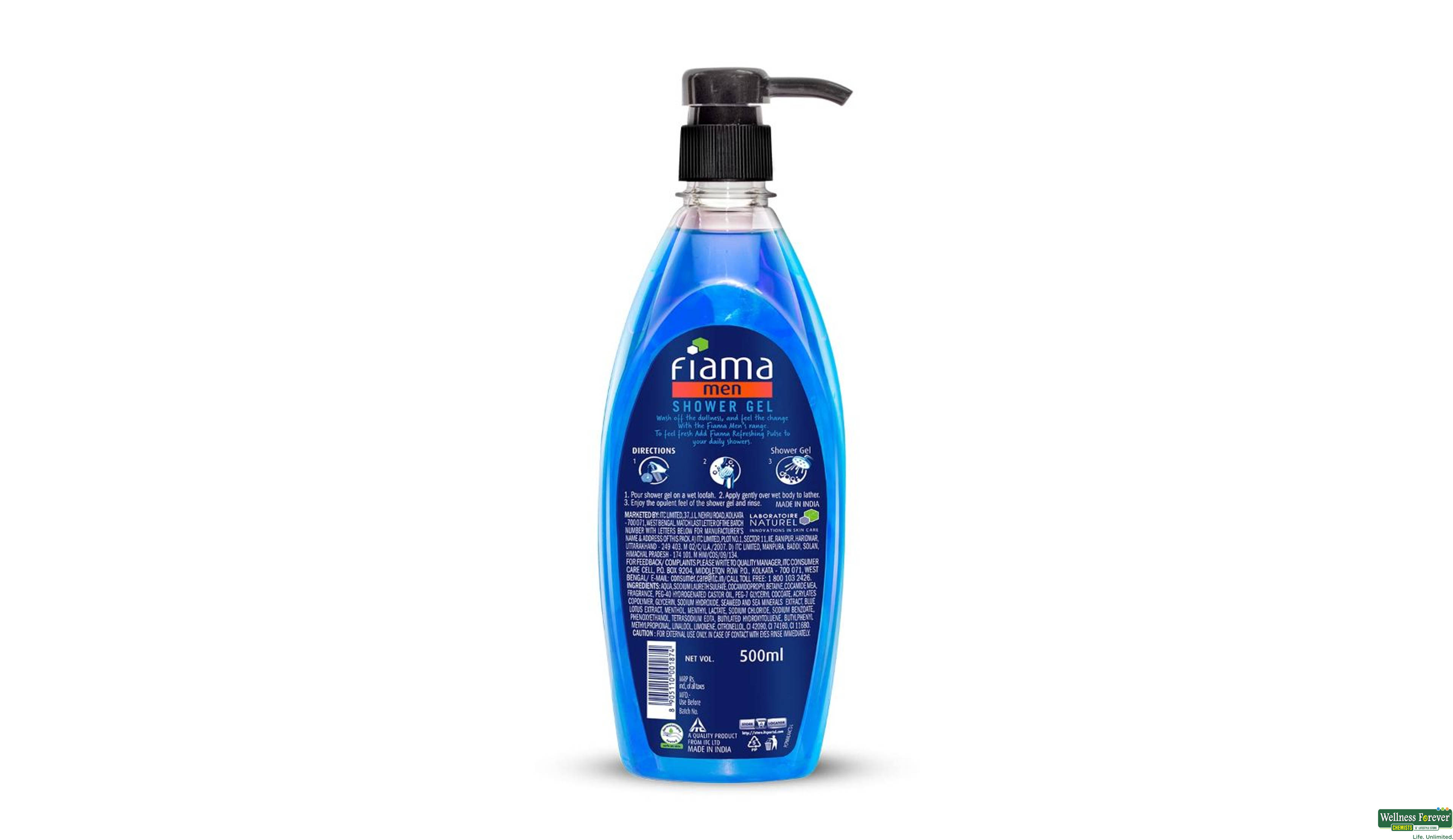 FIAMA B/WASH MEN SEA MINERALS 500ML- 2, 500ML, 