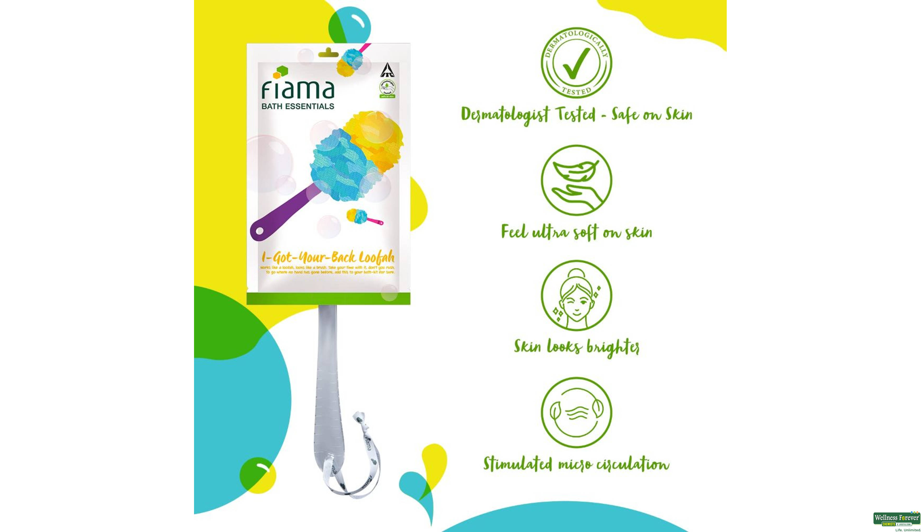 FIAMA BATH/BRUSH ESSENTIALS LOOFAH- 5, 250ML, 