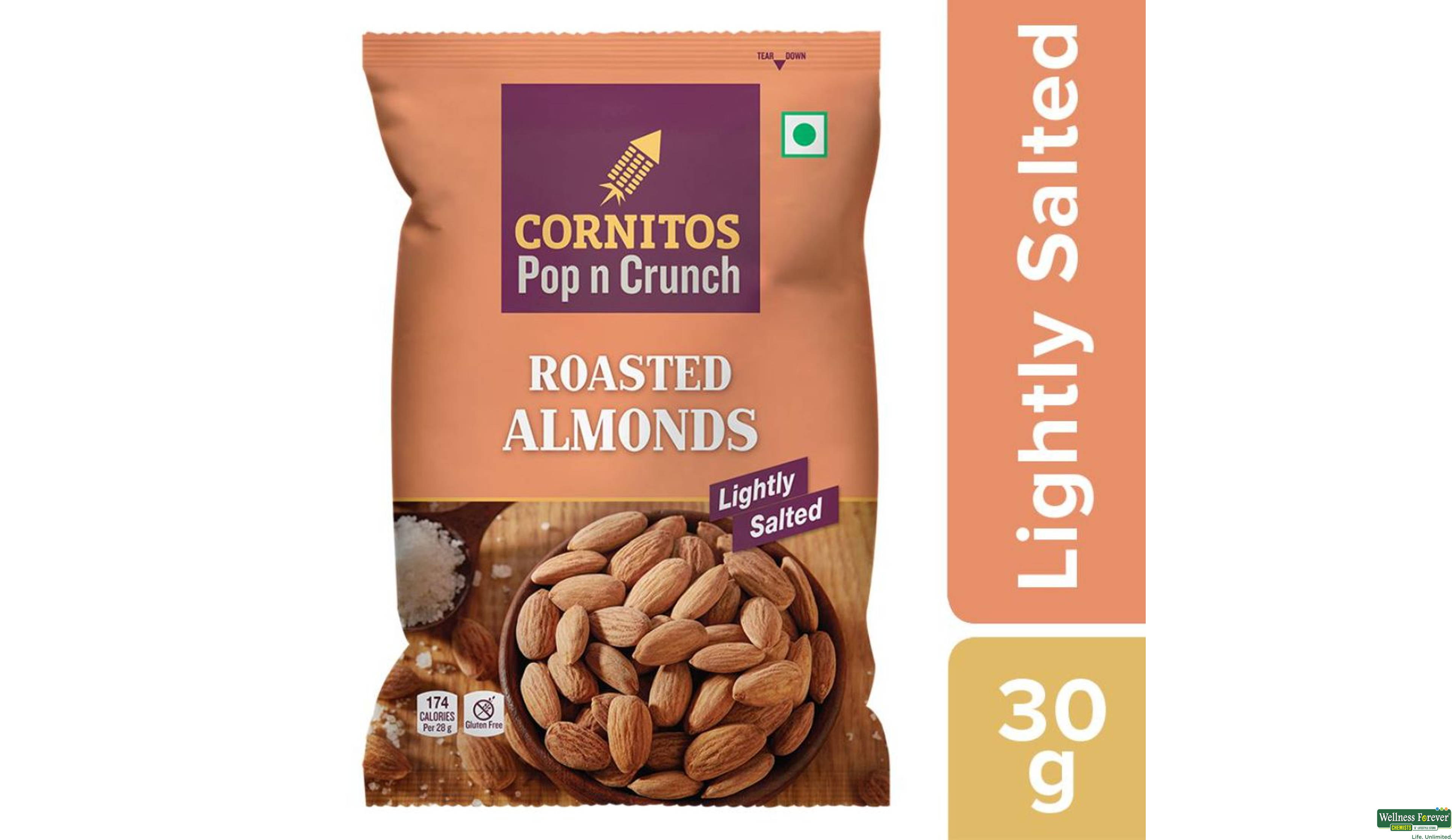 CORNITOS POP N CRUNCH  ALMOND LIGHTLY SALTED- 1, 200GM, 